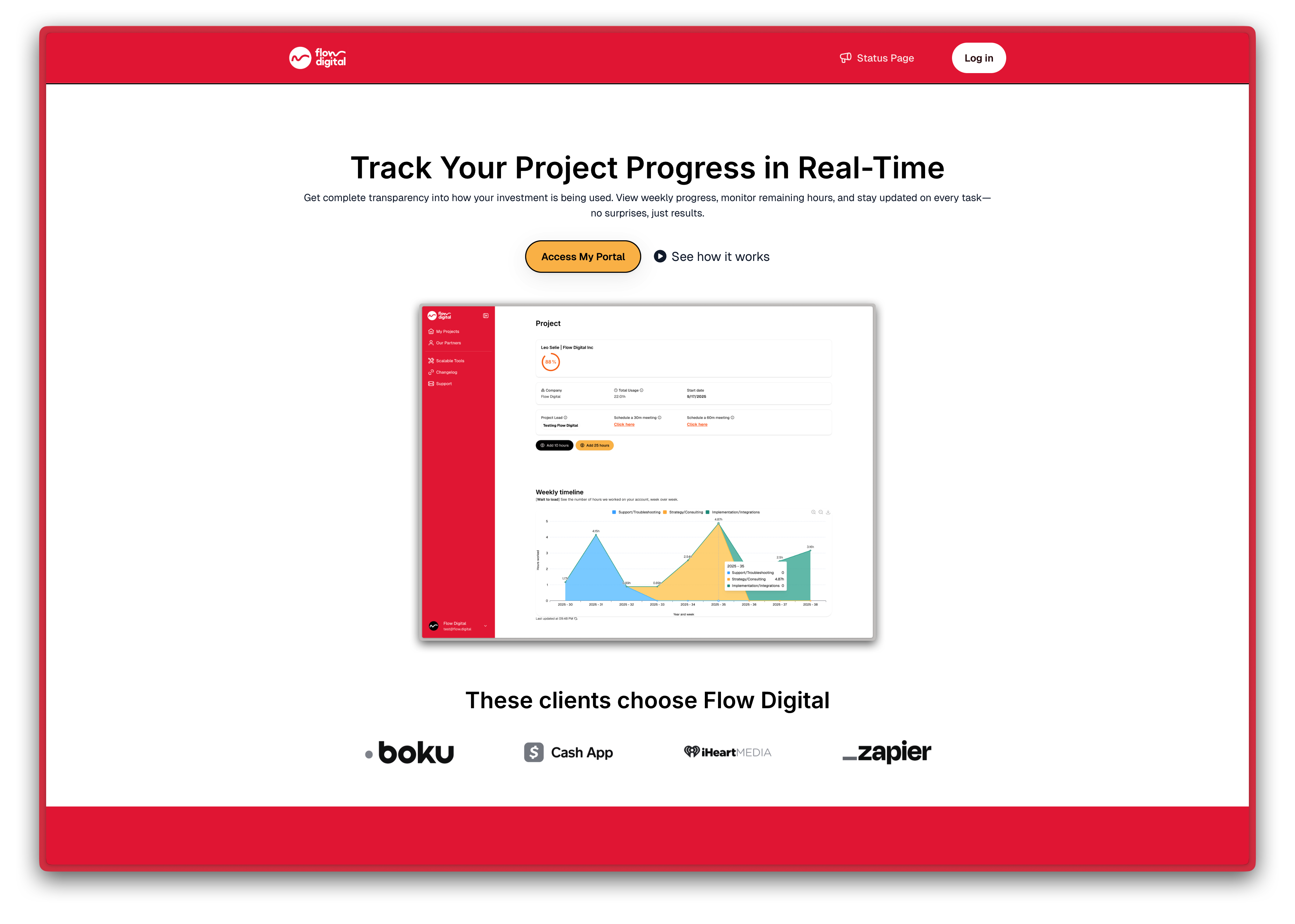 Flow Digital Client Portal feature image
