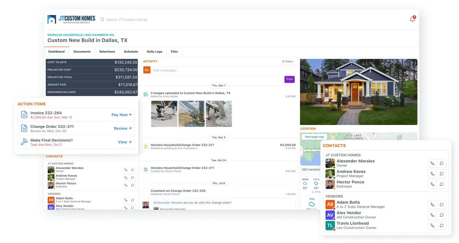 Jobtread built-in CRM