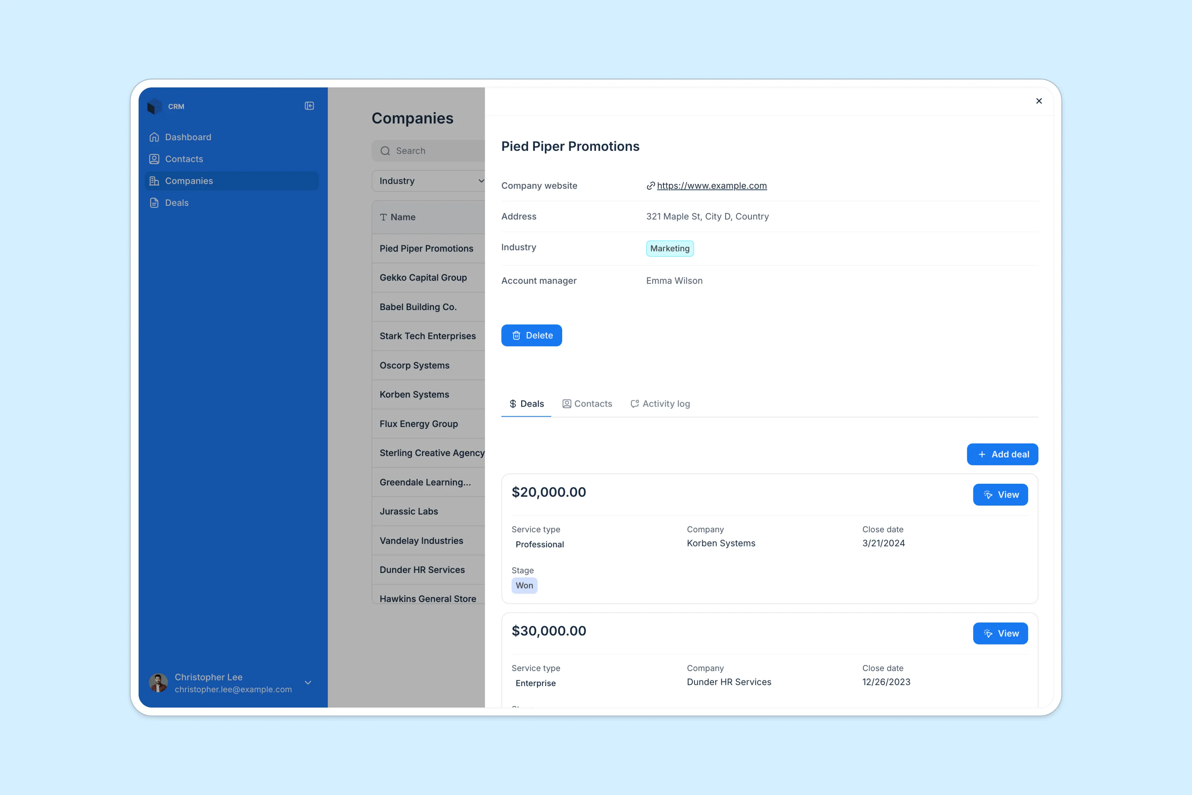 Softr CRM template (Best CRM for agencies)