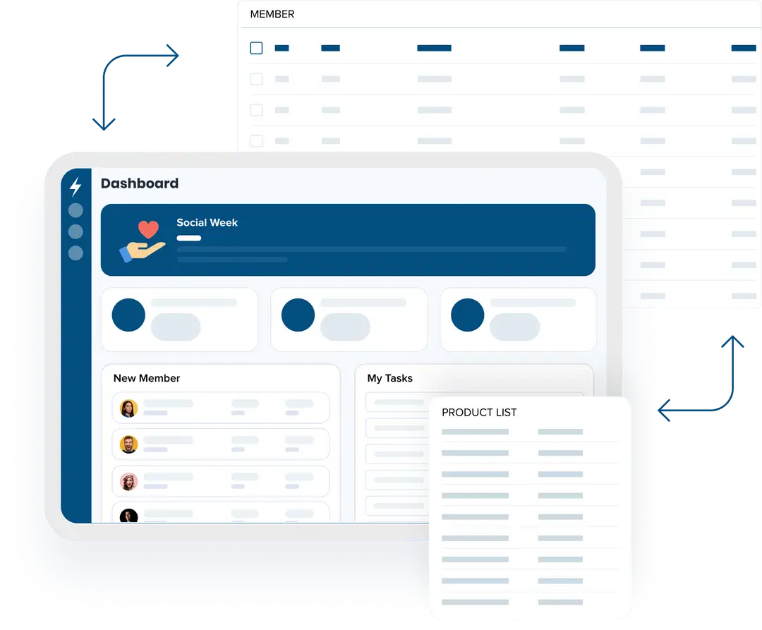 Blaze no-code database software. 
