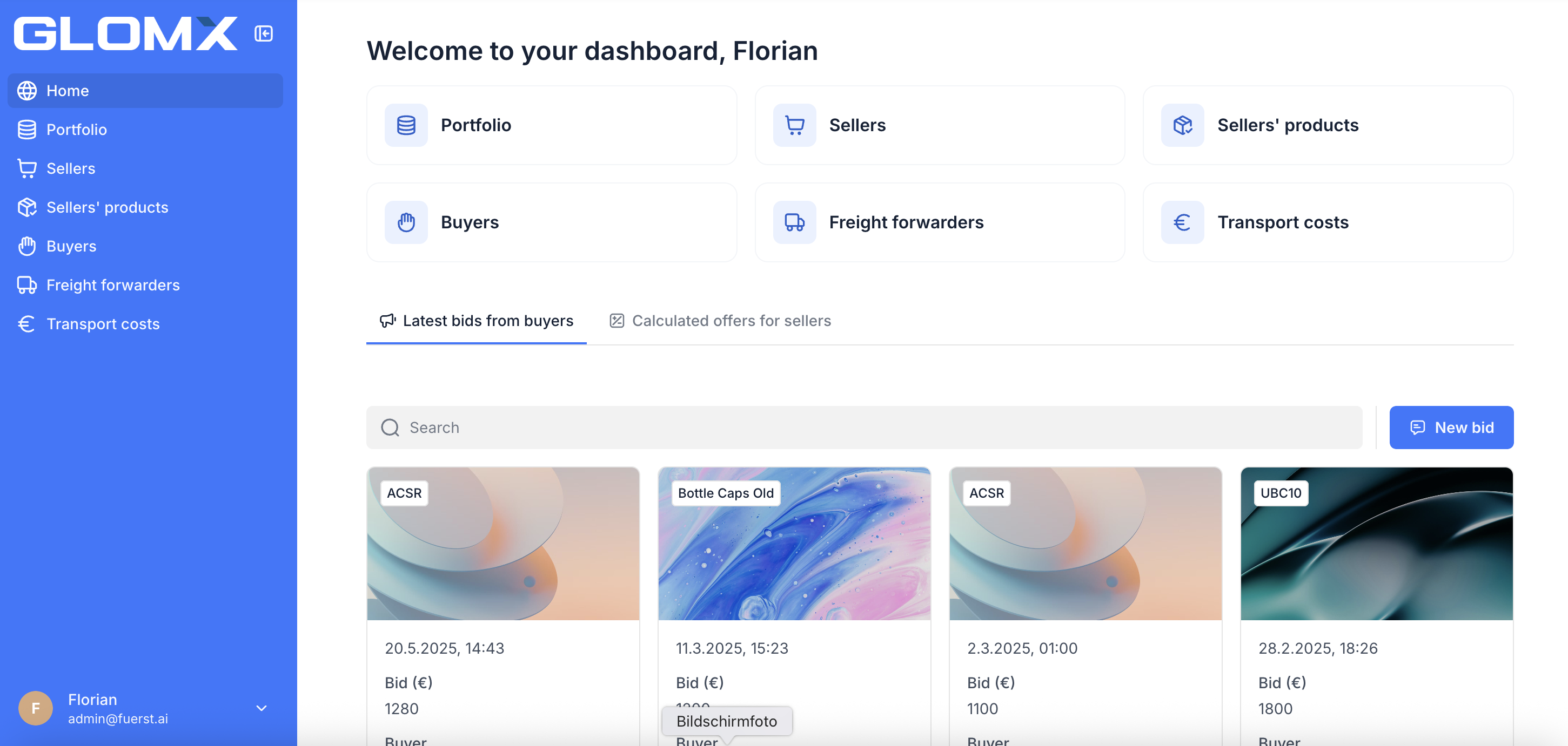 GLOMX Trading App feature image