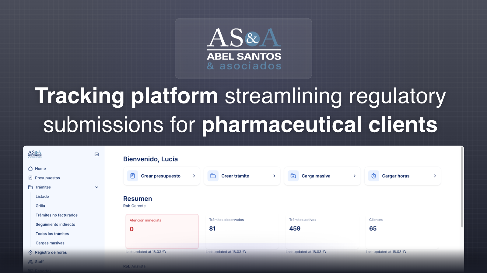 Regulatory Submissions Tracking Tool feature image