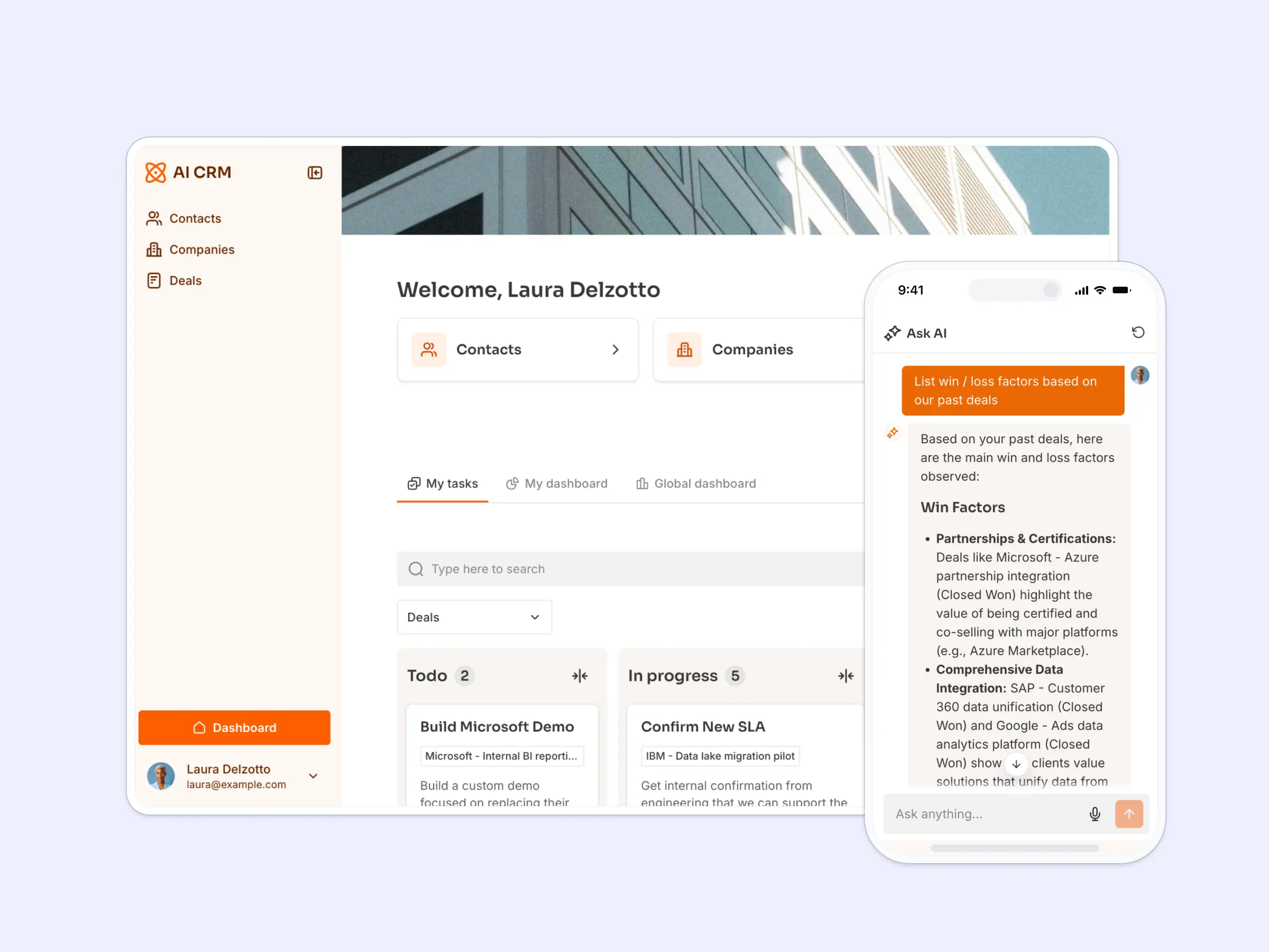 B2B SaaS CRM template