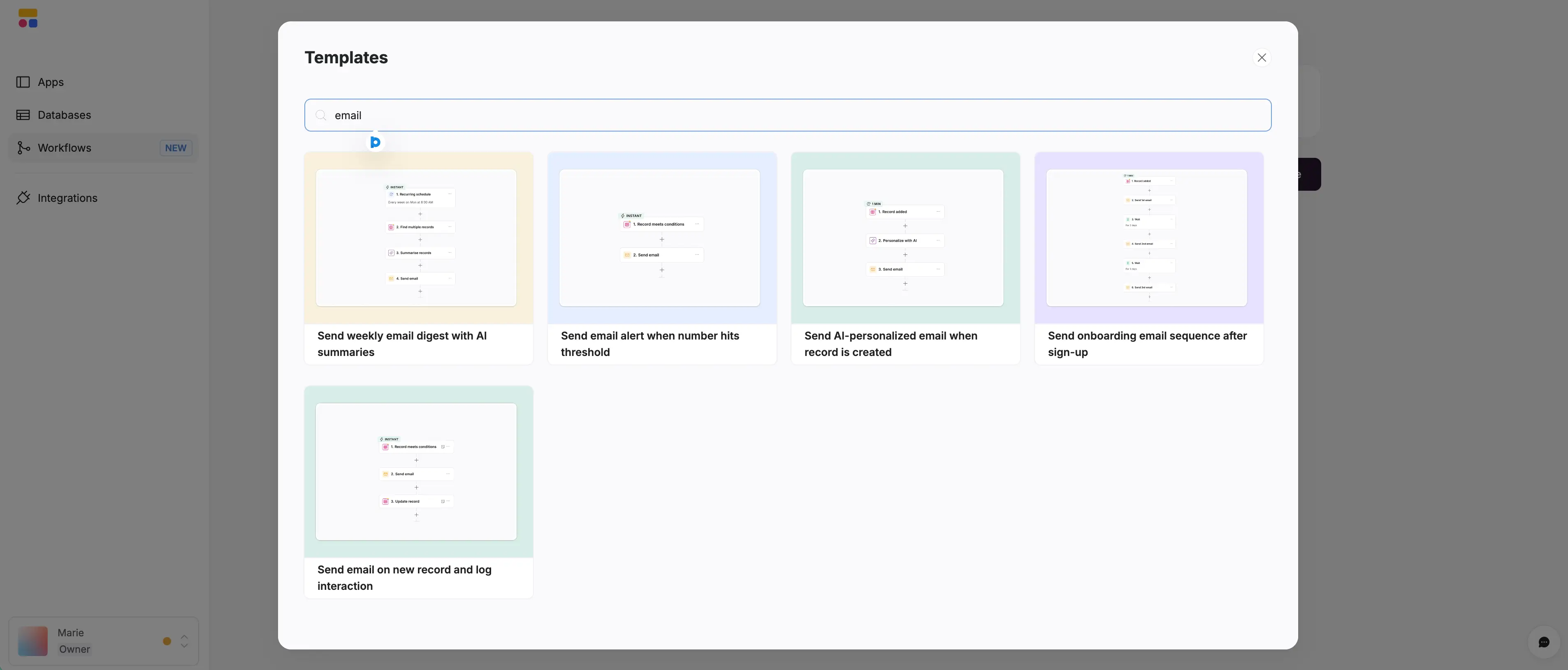 Softr workflow templates