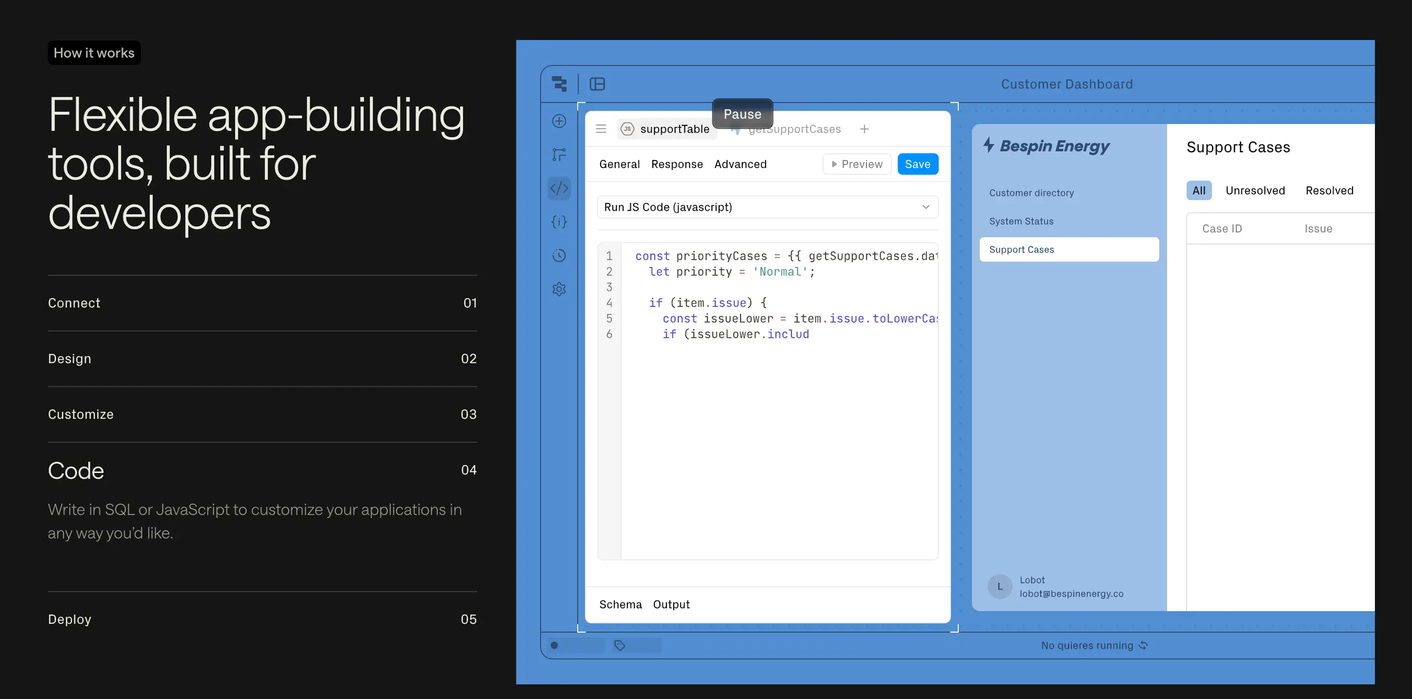 Retool internal tool builder