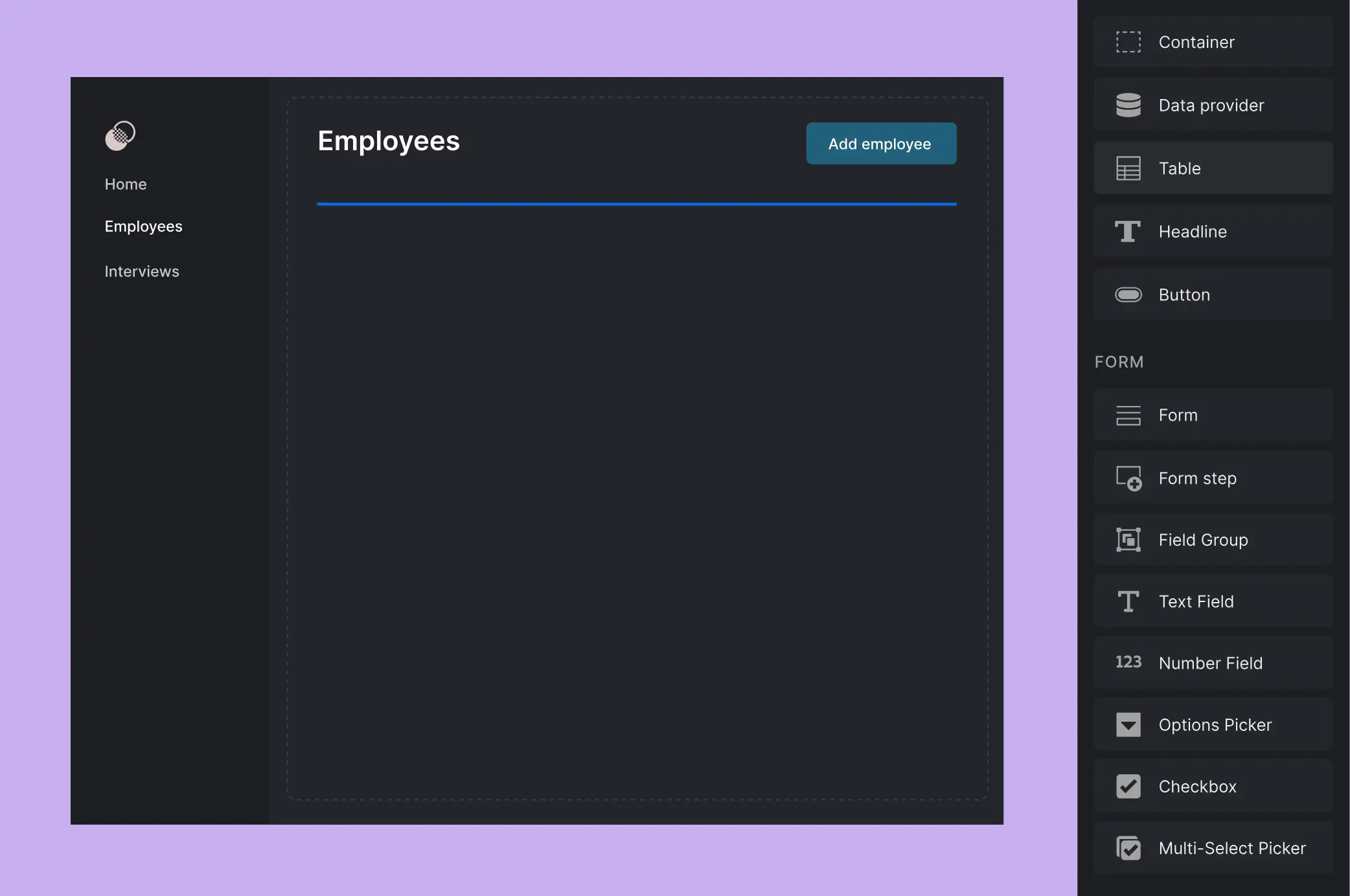 Budibase internal tool builder