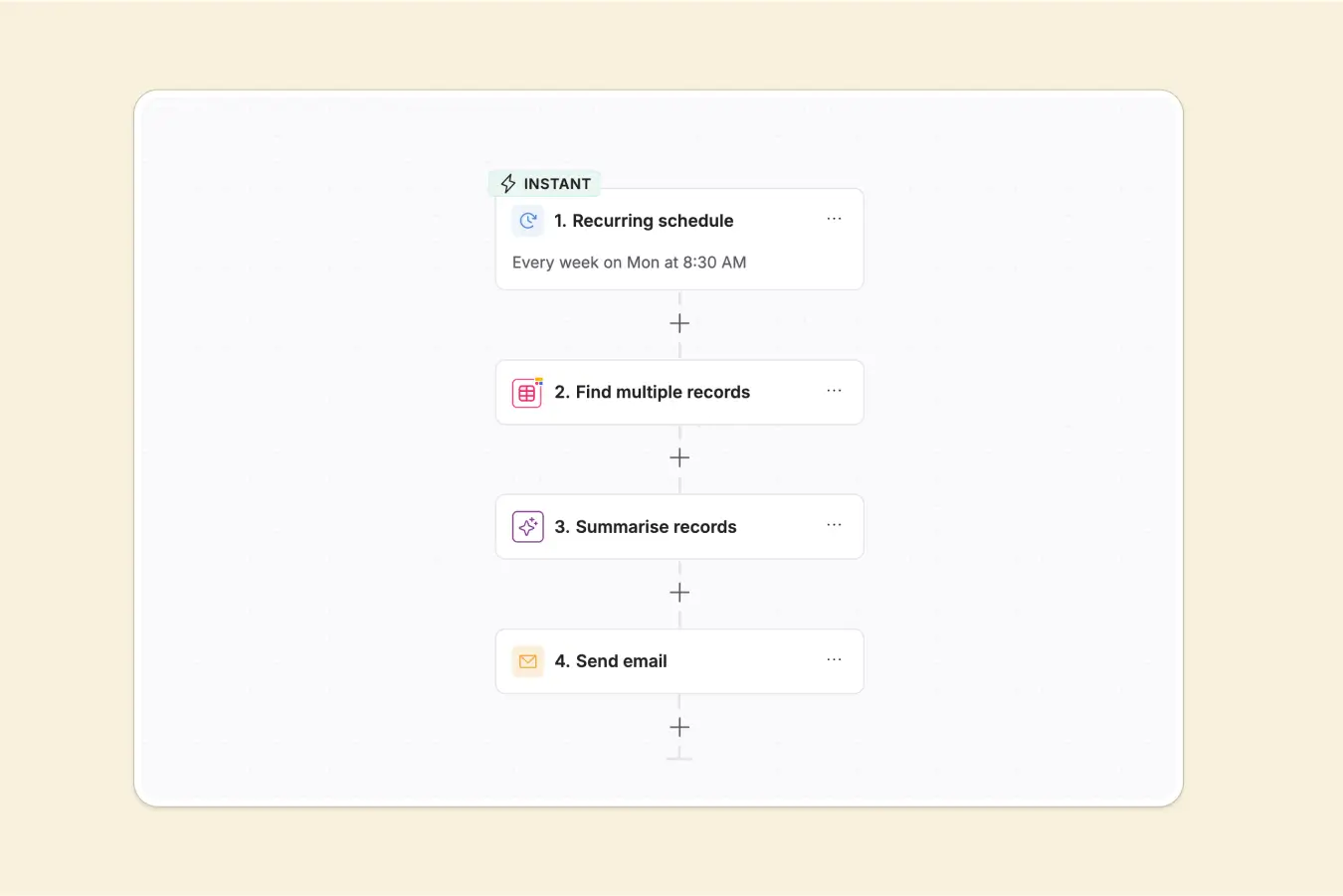 A workflow example on Softr