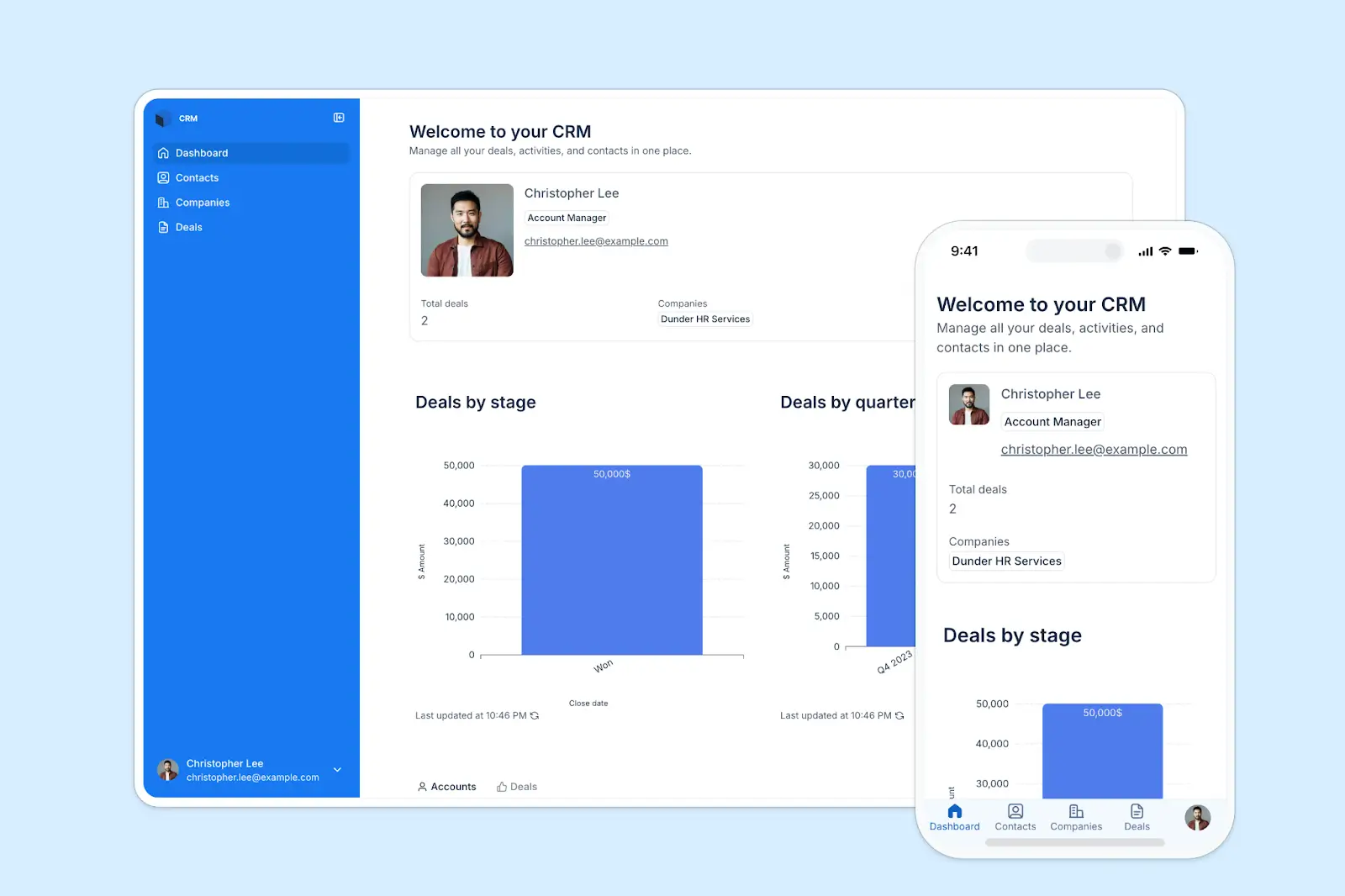 Softr's CRM template
