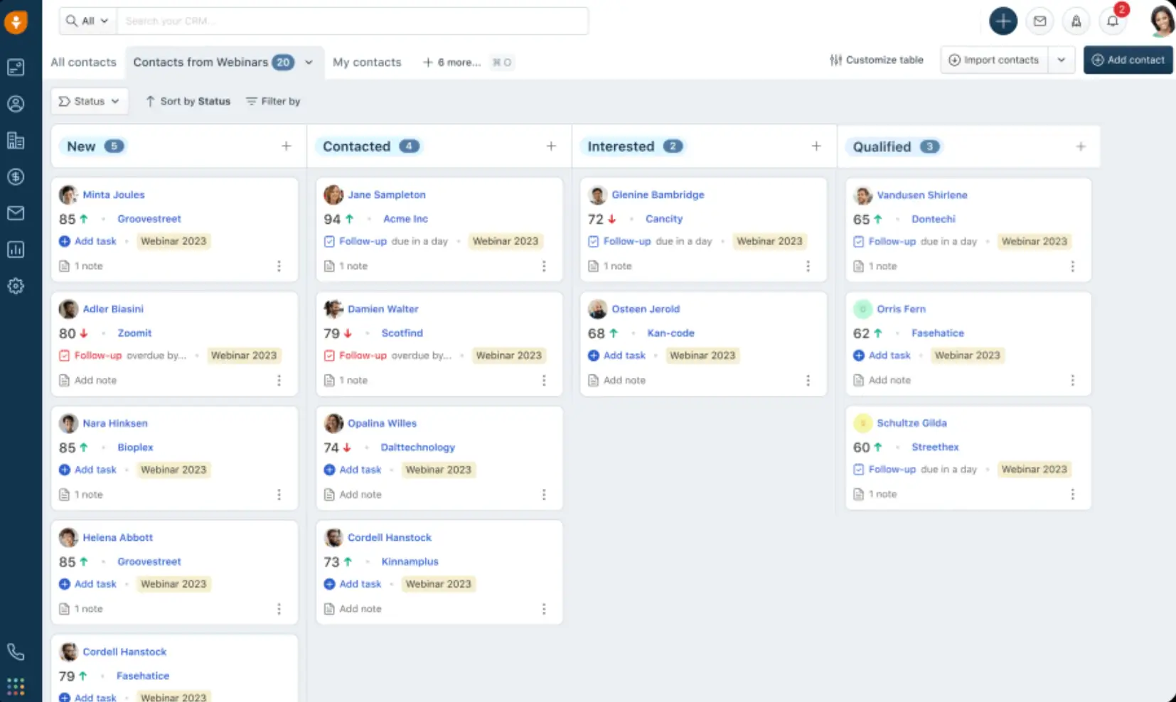 Freshsales CRM platform
