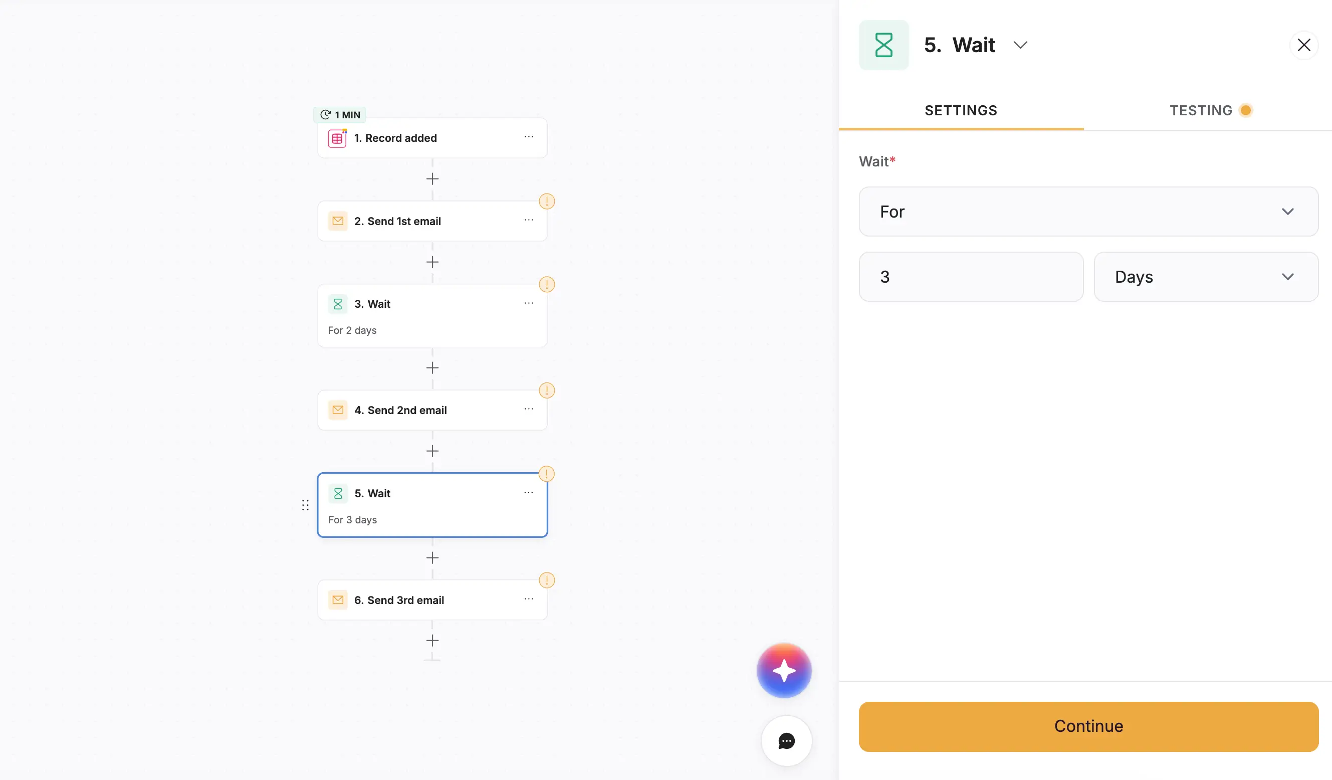 Onboarding email sequence template Softr