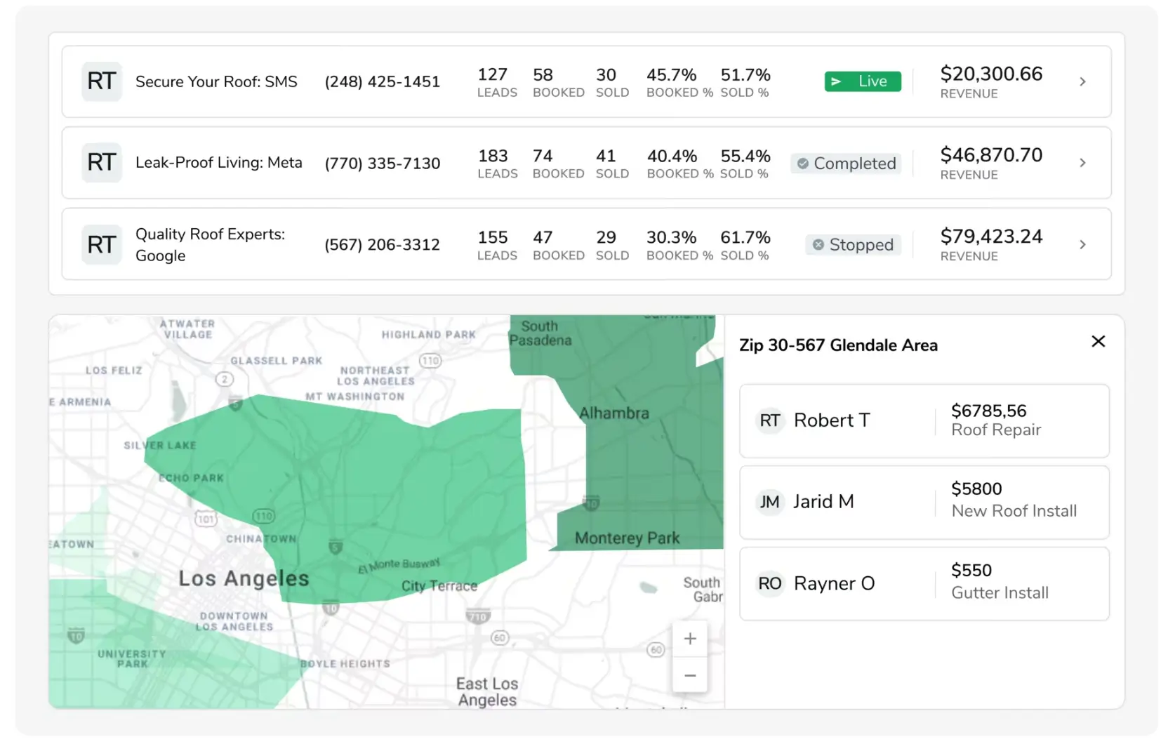 Service Titan roofing 