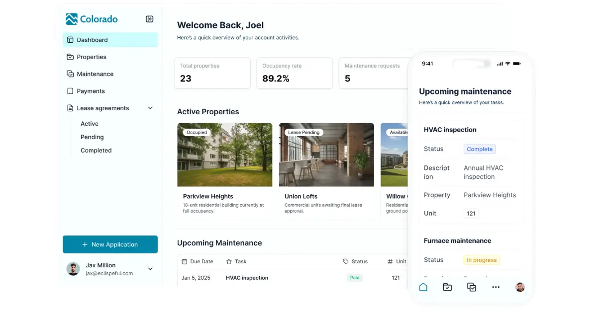 Softr's property management template