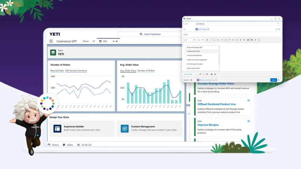 Salesforce AI dashboards and reporting features