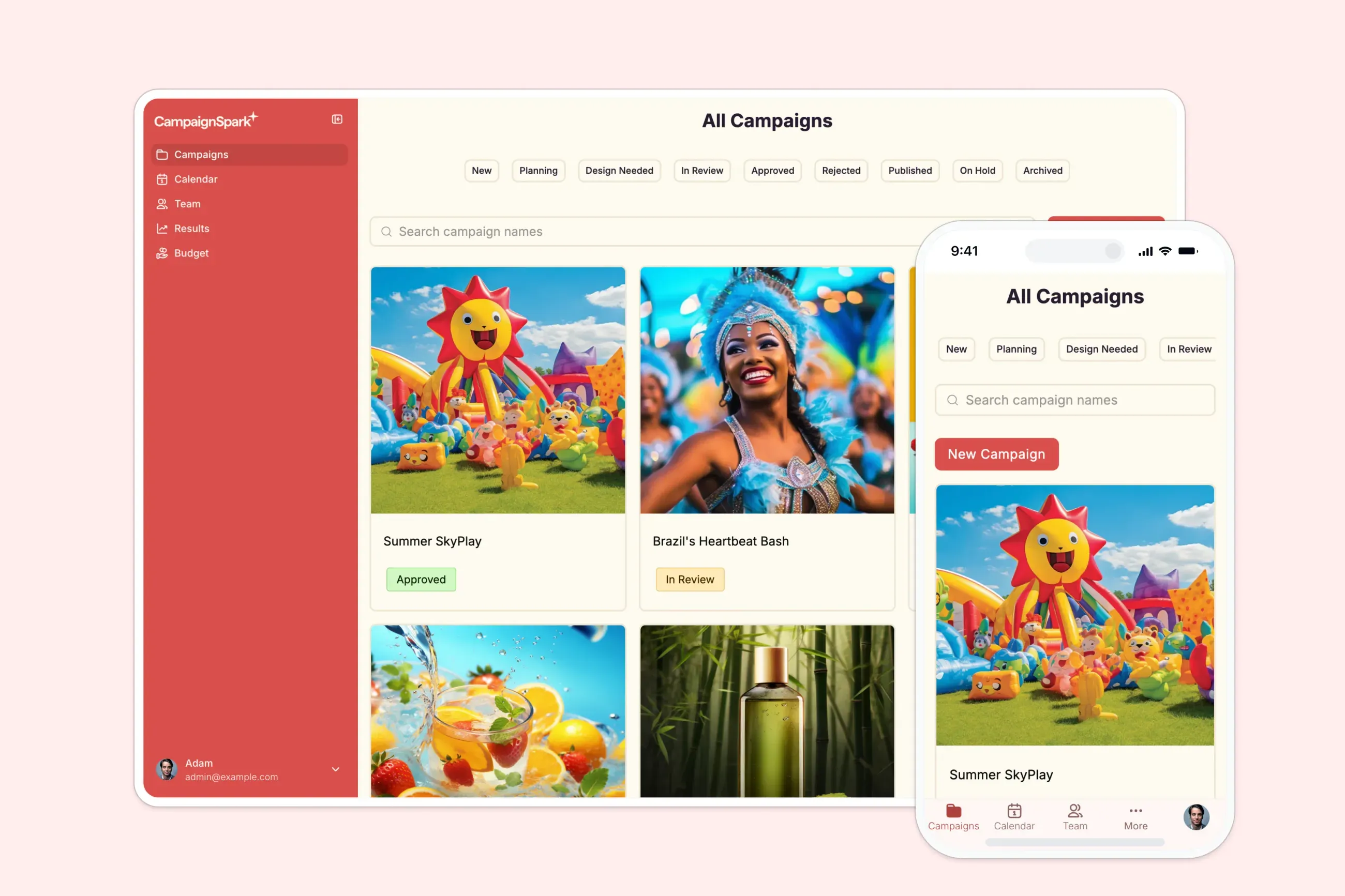 Marketing automation template