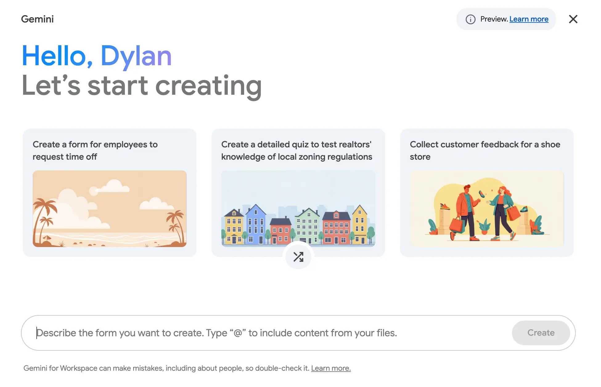 Gemini in Google Forms