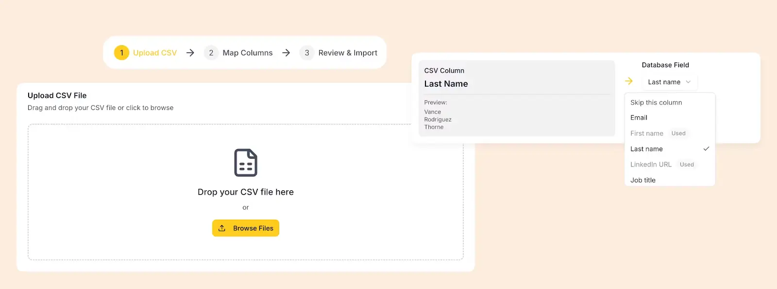Vibe-coded CSV importer in Sofgr