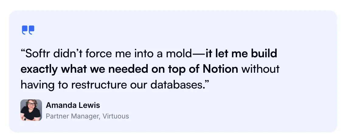 Testimonial about Virtuous PRM