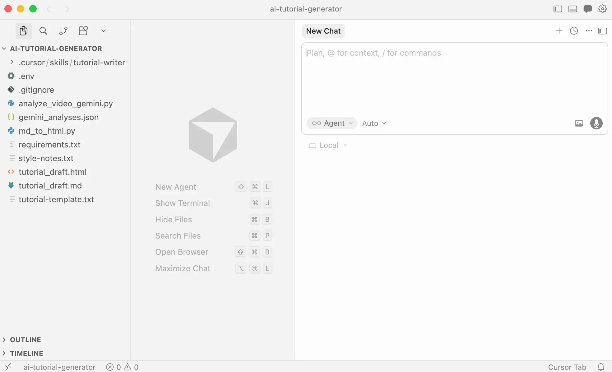 Cursor user interface