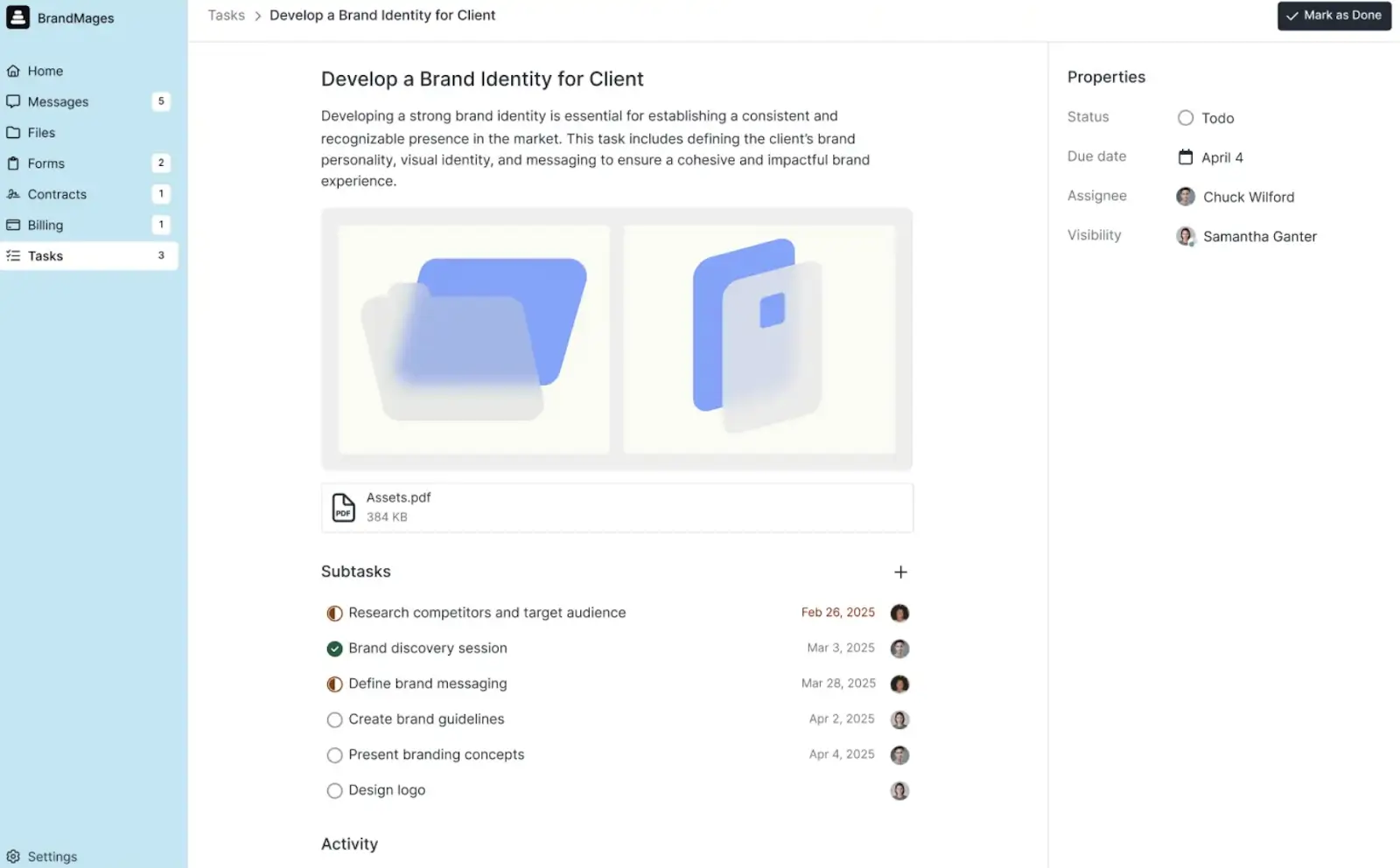Assembly user interface