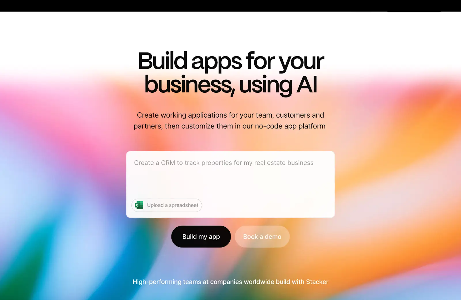 Stacker AI prompting field