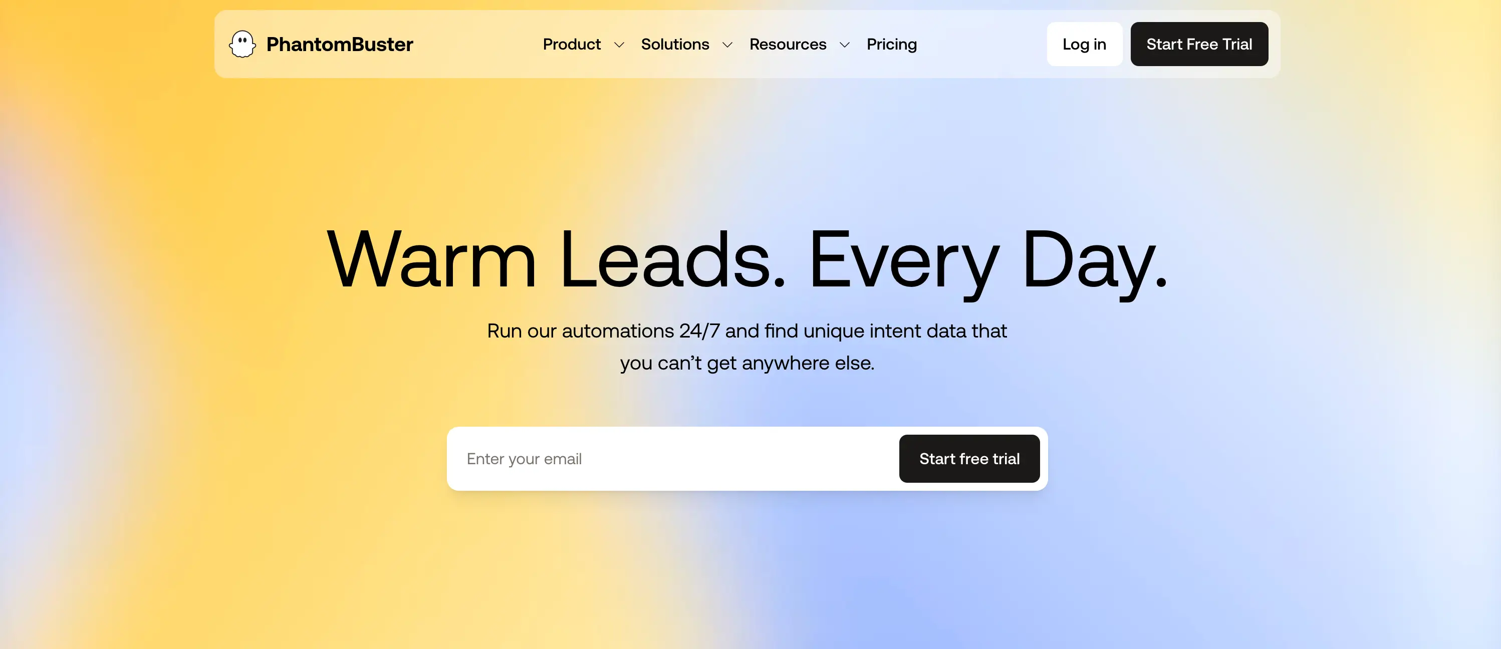 PhantomBuster homepage