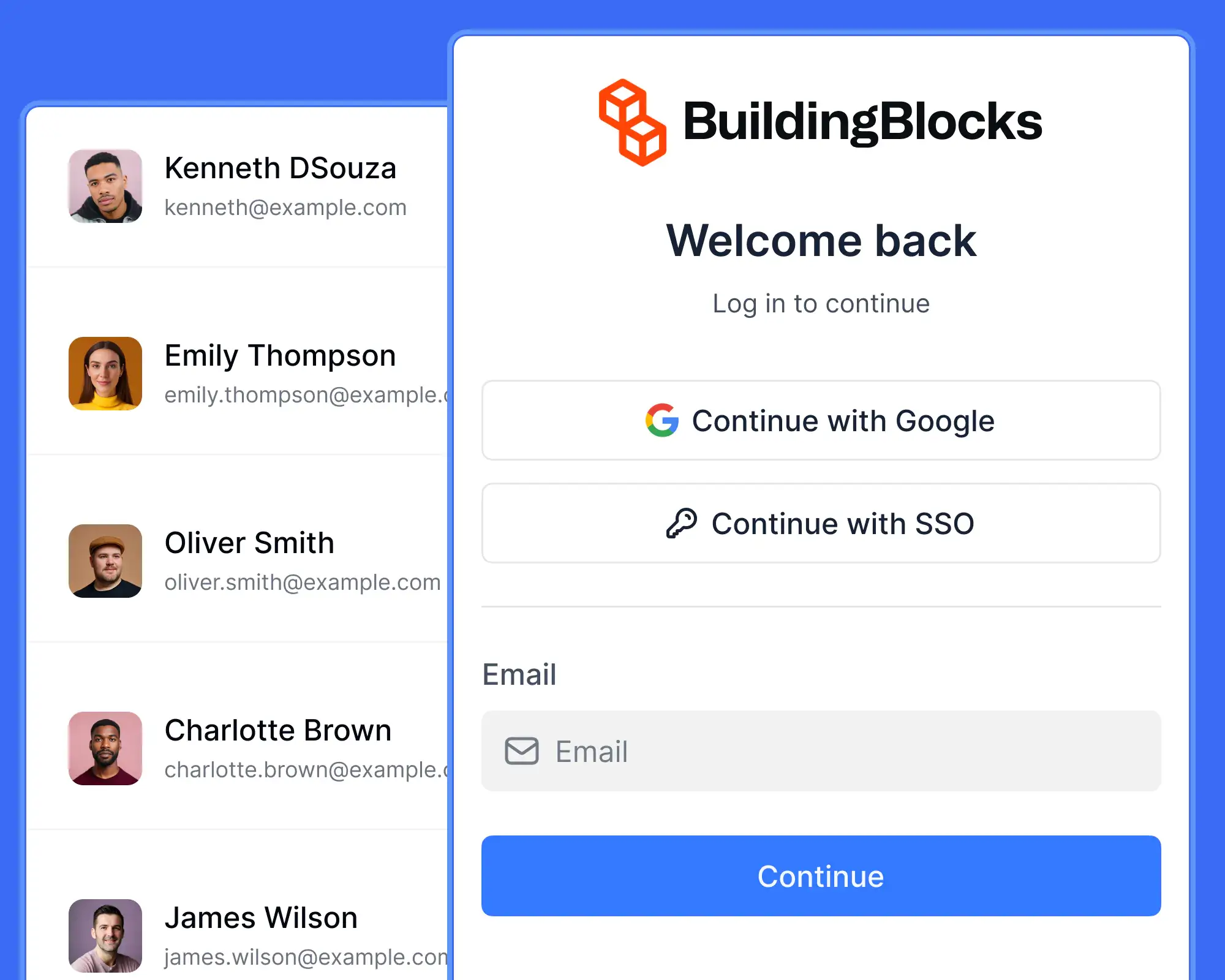 Softr authentication example inside a Softr app