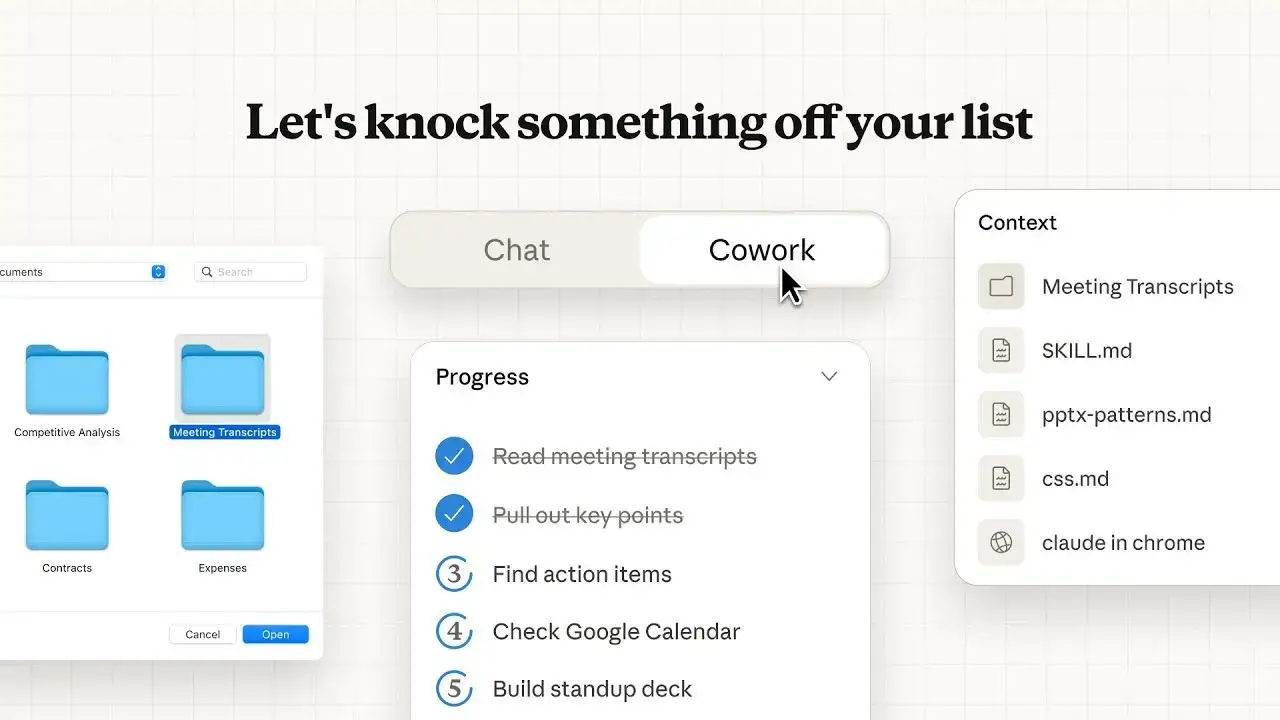 Claude Cowork to-do list based on user input