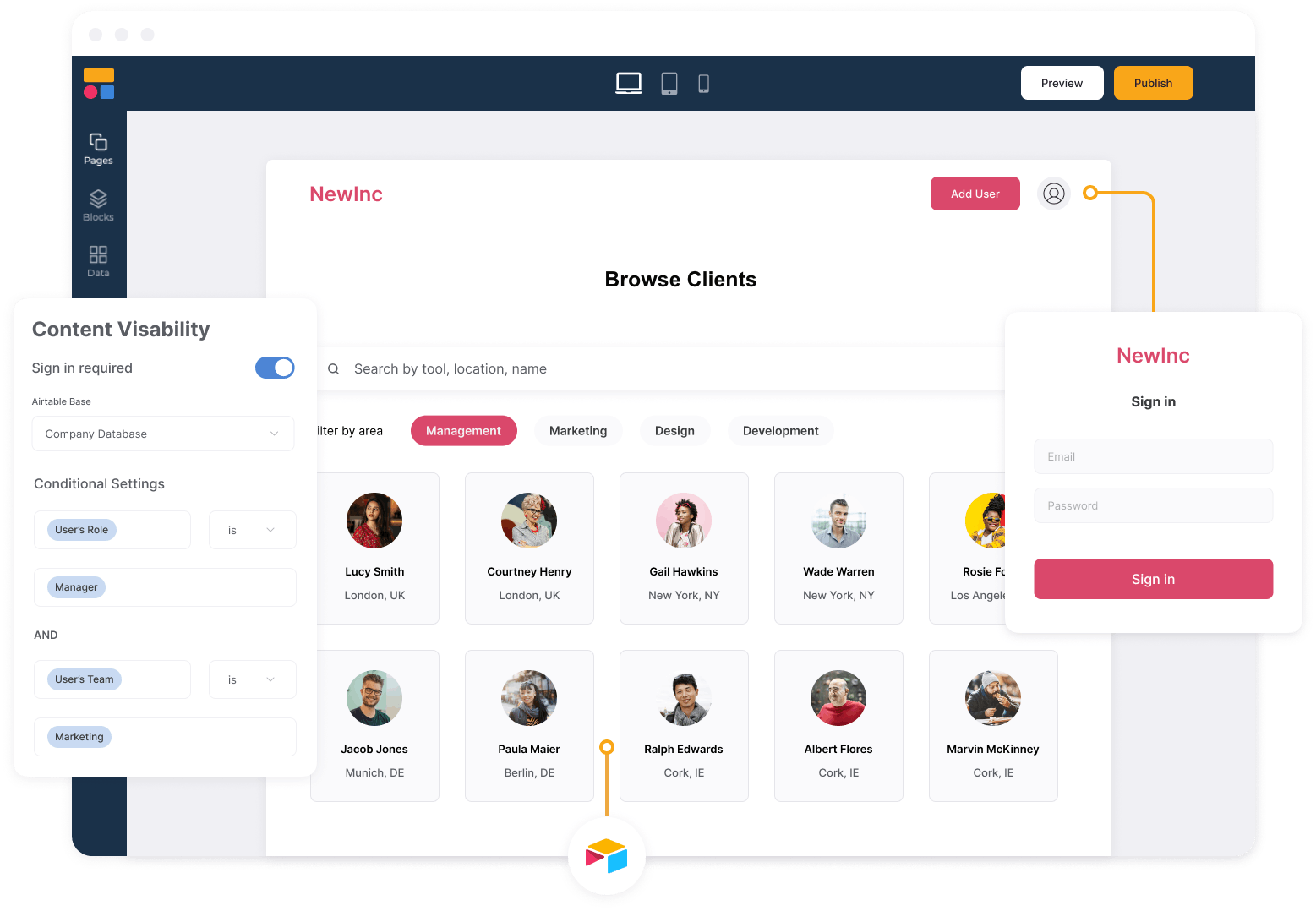 create a client portal