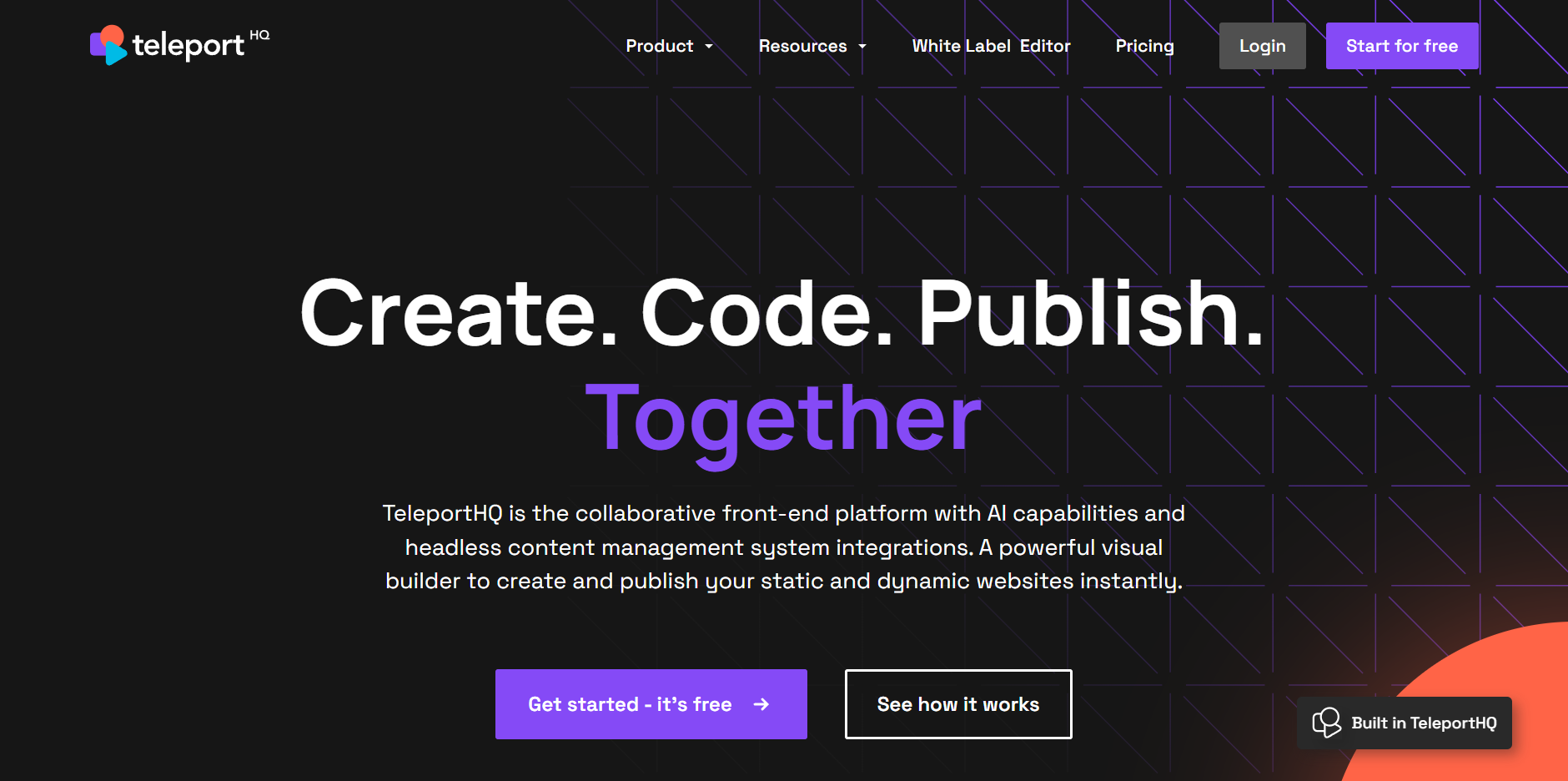 4. Teleport HQ — best for static and dynamic websites