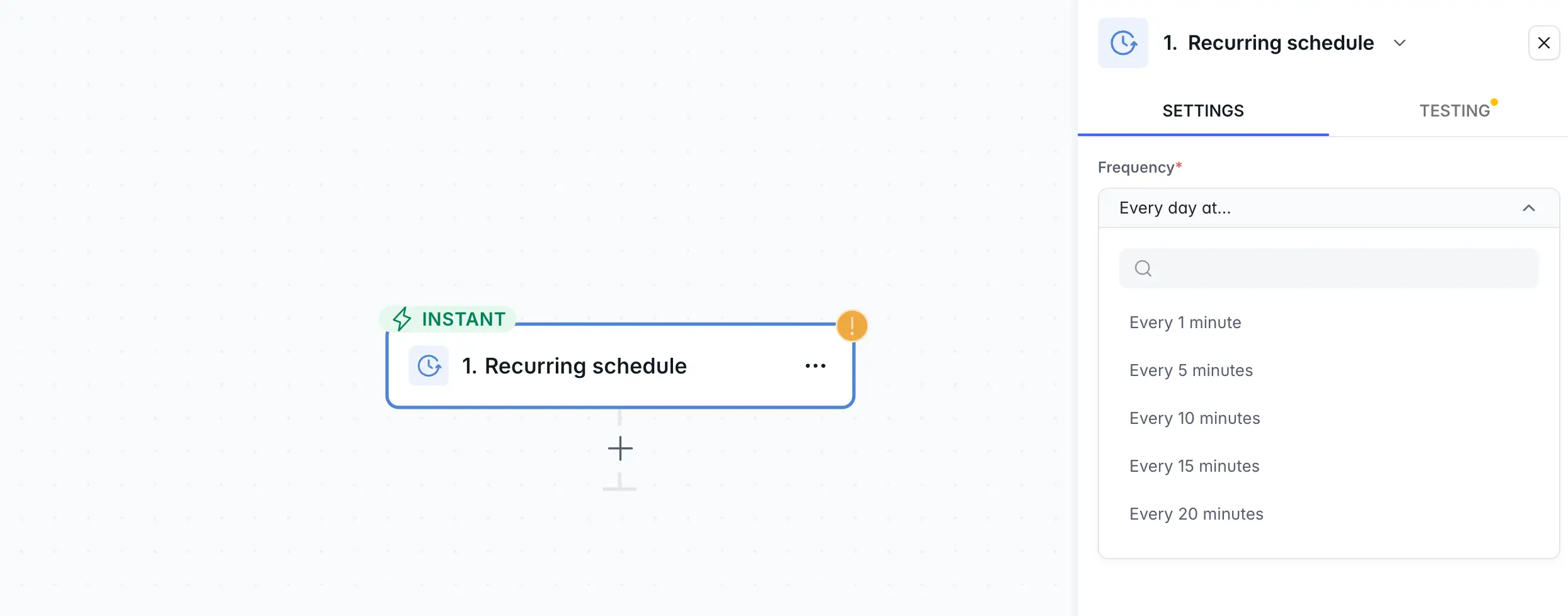 Recurring schedule trigger in Softr