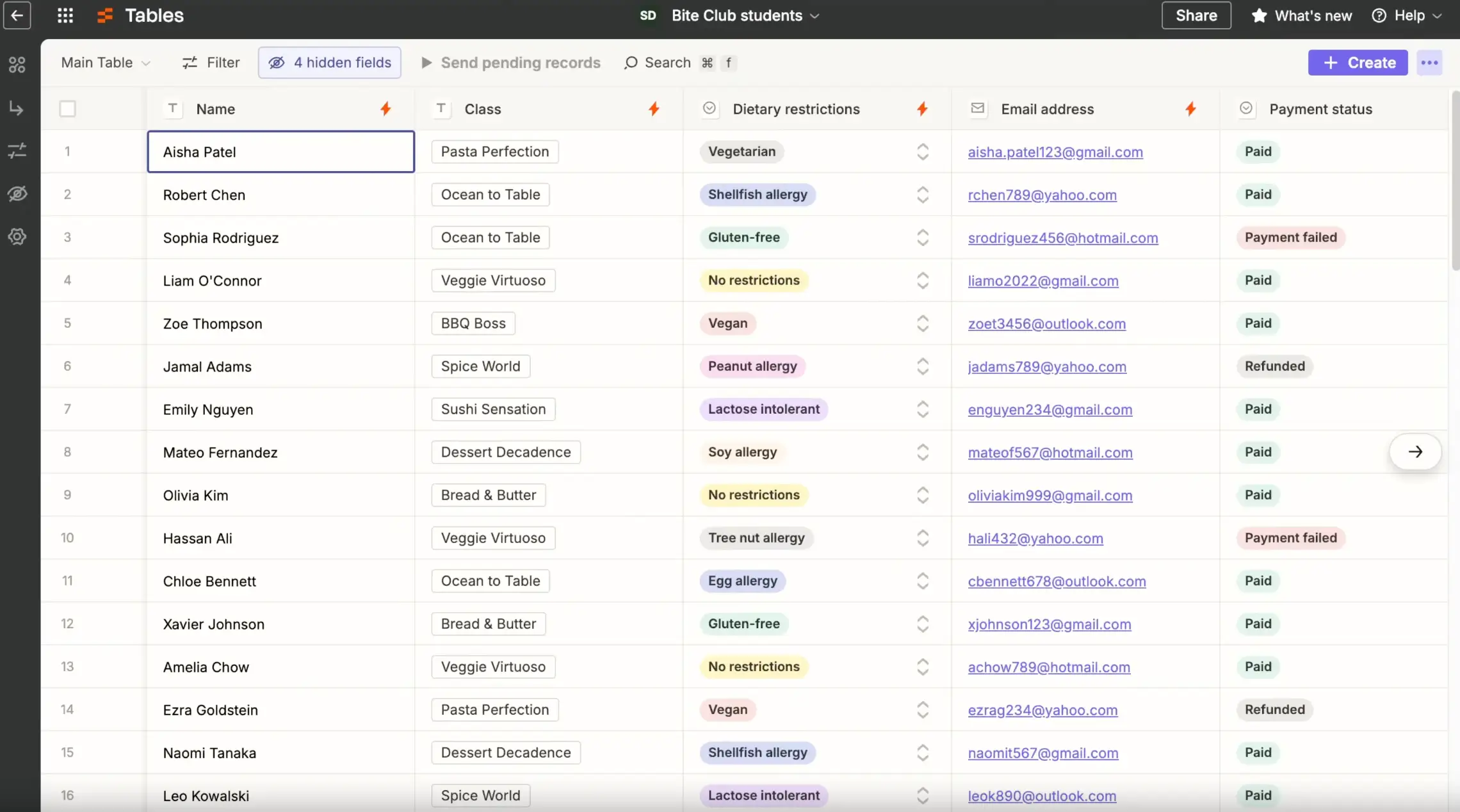 Zapier Tables