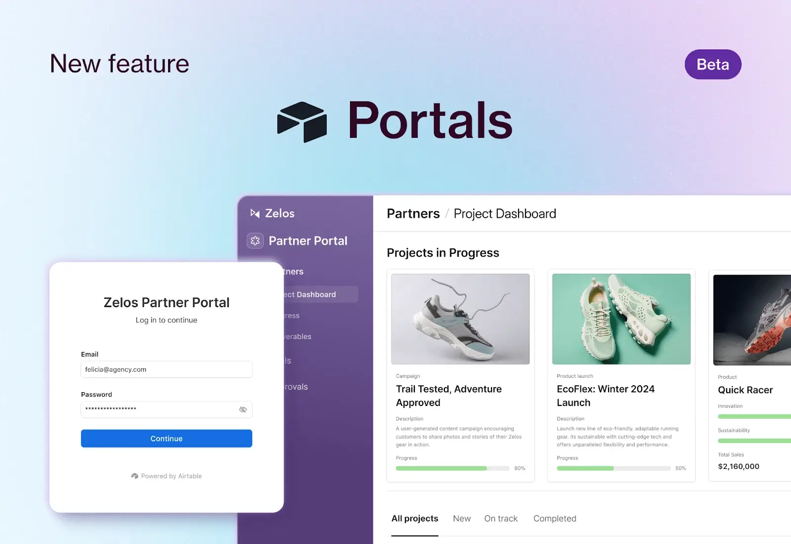 Airtable portal log in