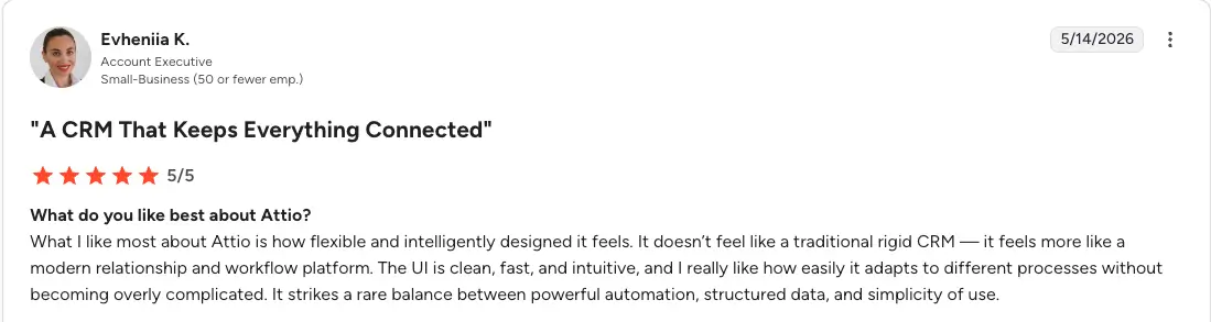 Attio user review