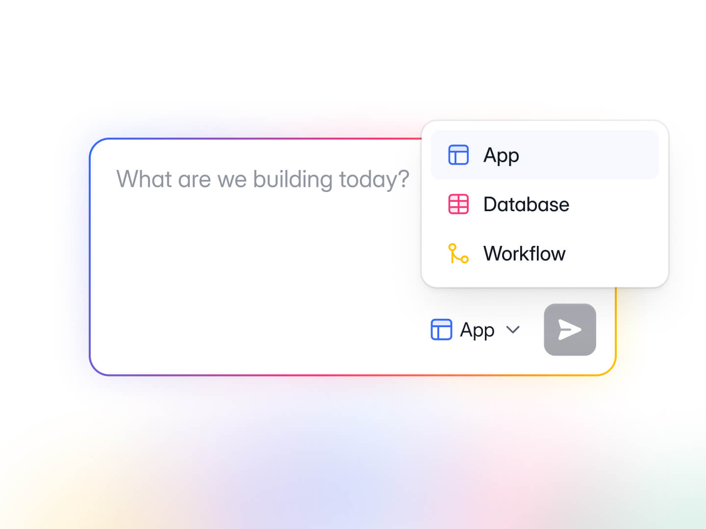 Create new Softr DB or Workflows with AI