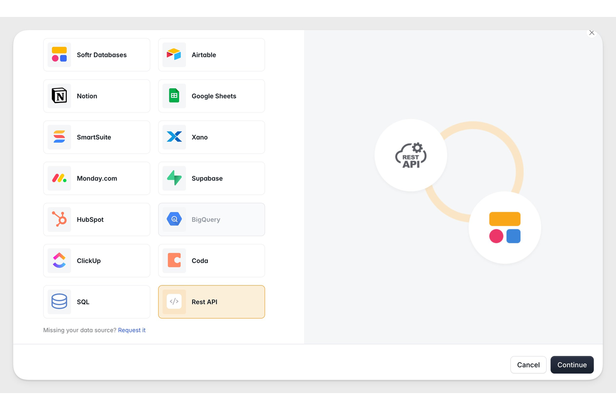 REST API support for vibe coding block