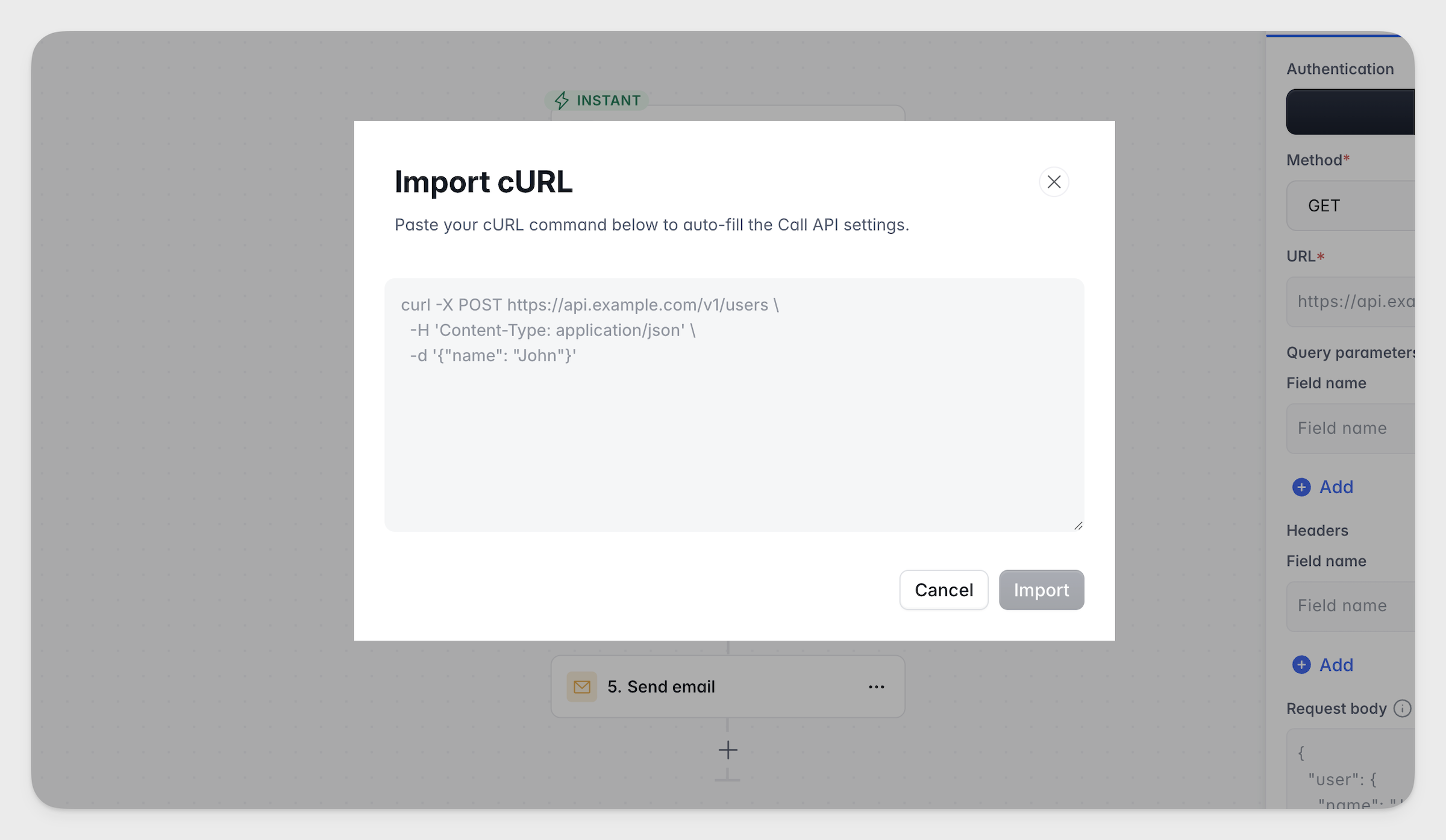 Call API action updates for Workflows