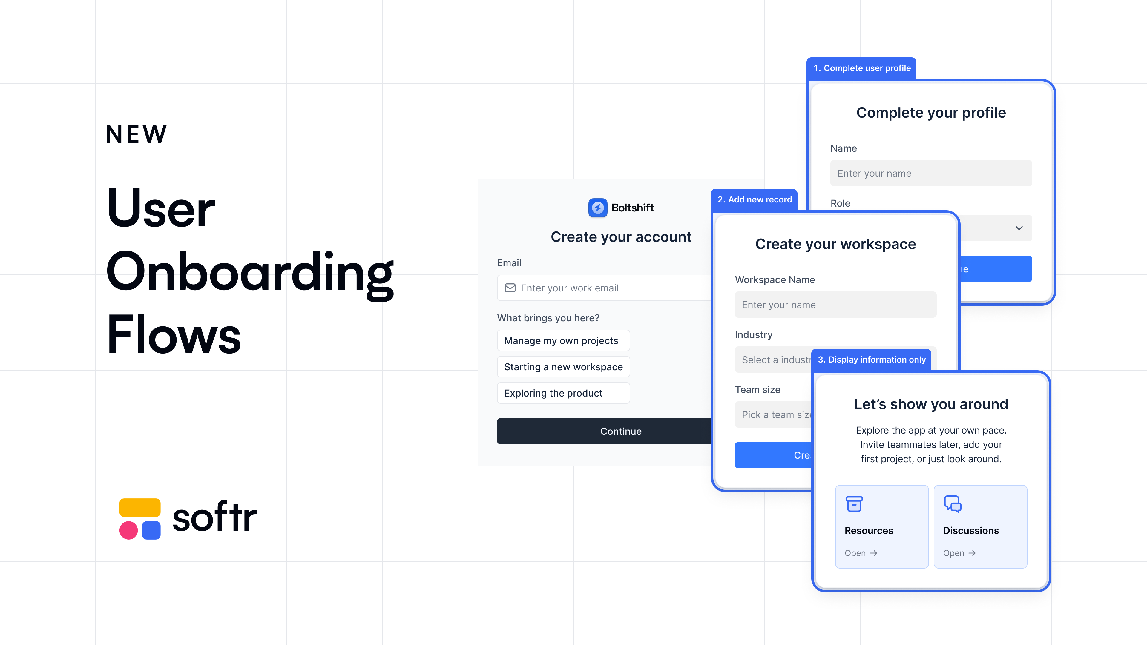 Build user onboarding flows for your apps