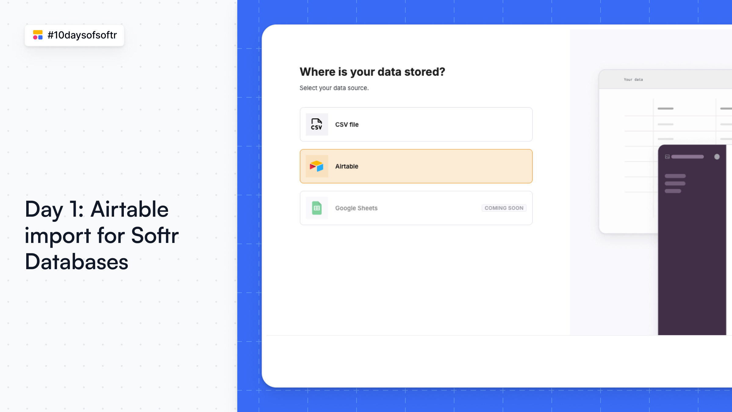 Airtable import for Softr Databases