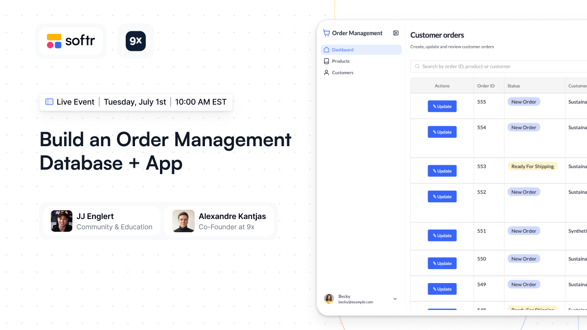 Event: Build an Order Management App