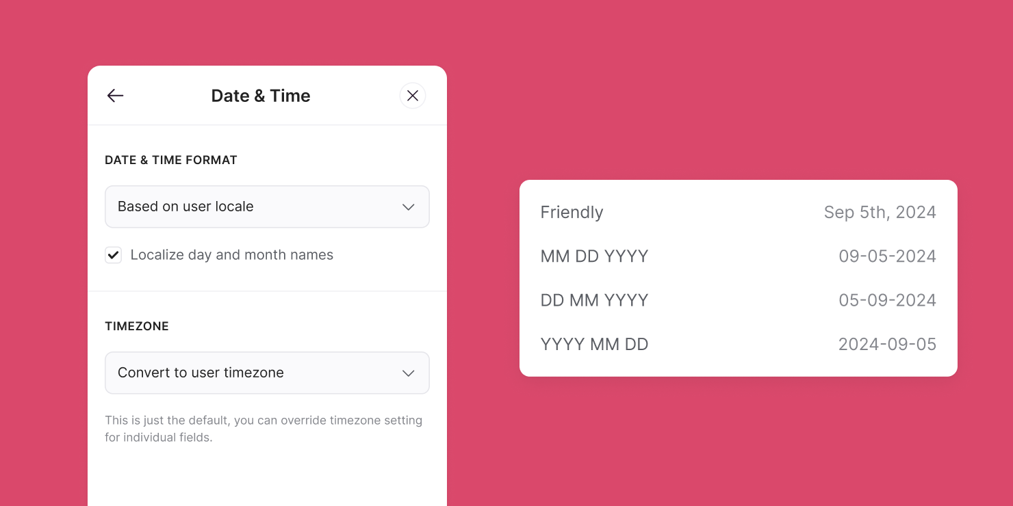 App-level date & time settings