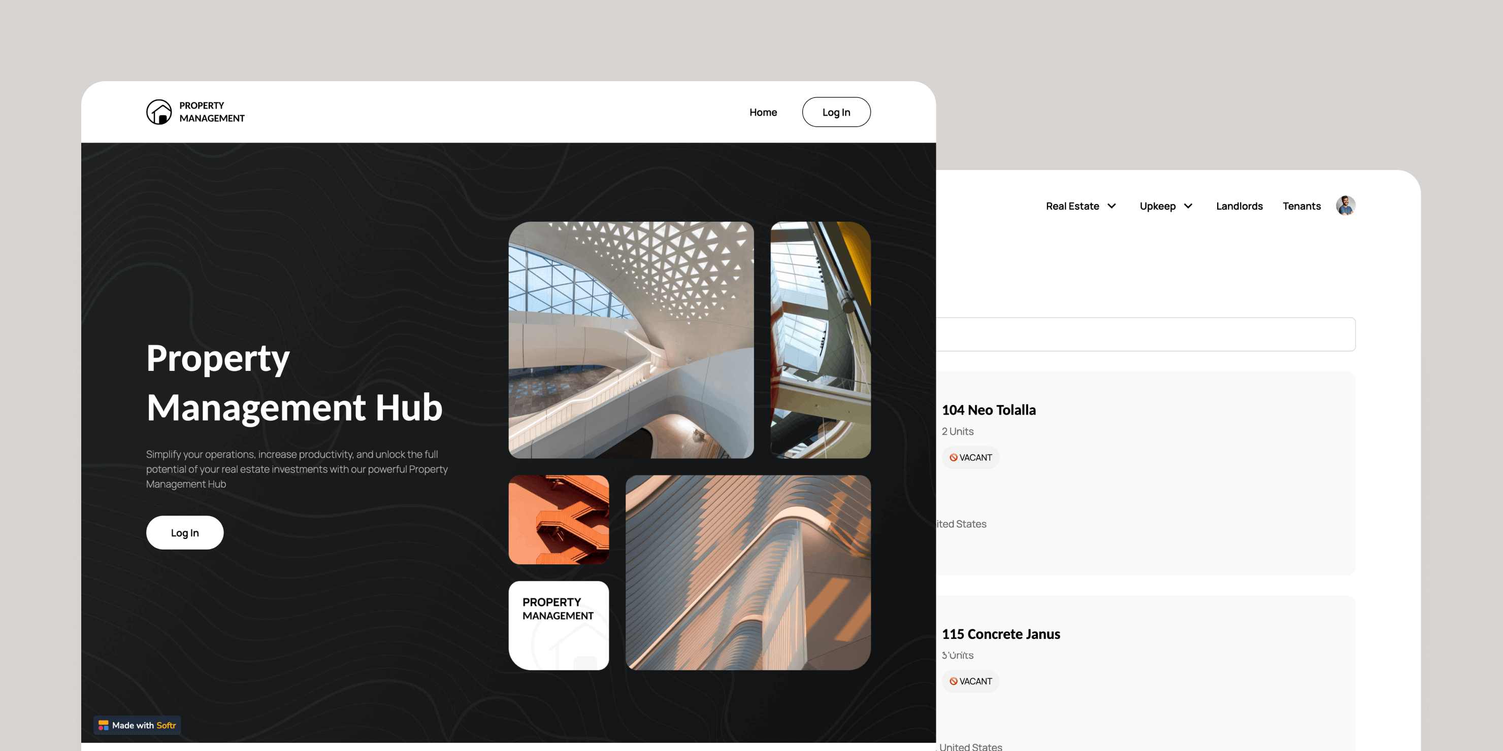 Property management hub