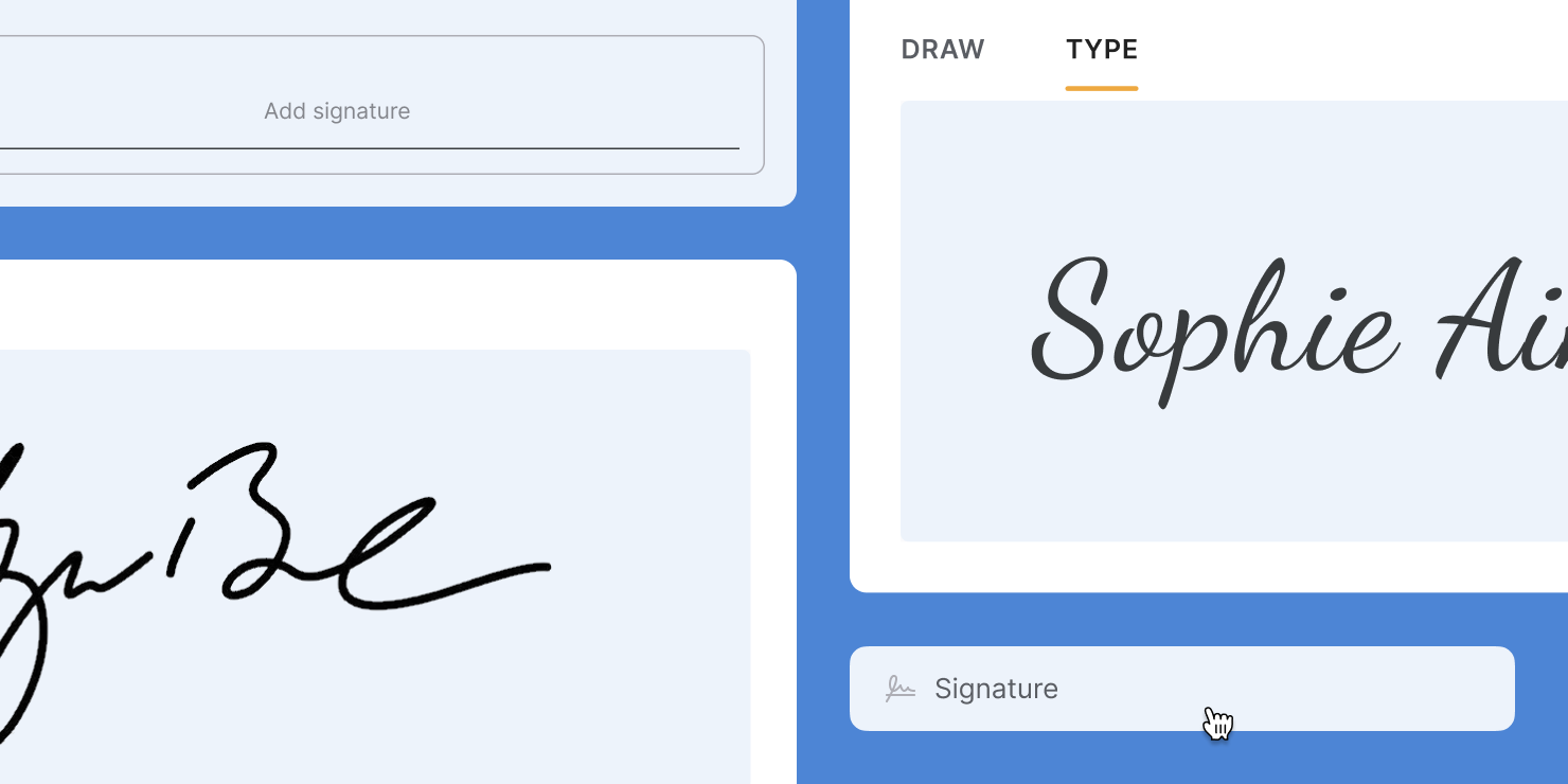eSignature field