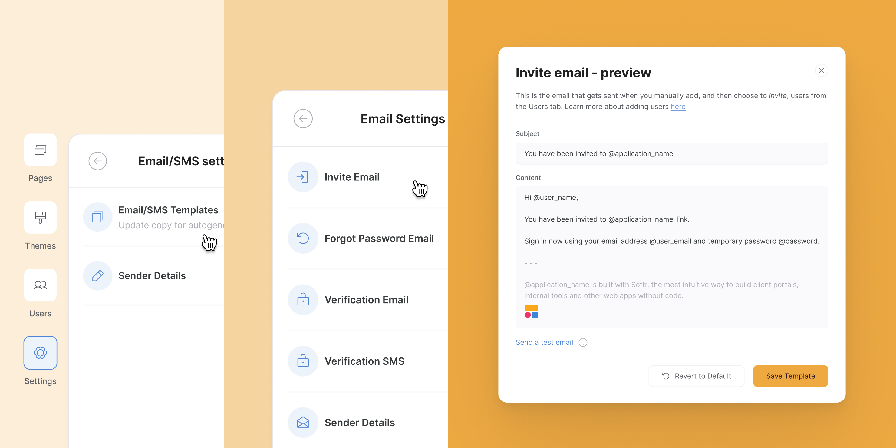 Customize emails