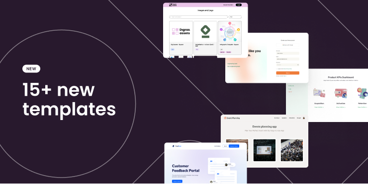 15+ new templates