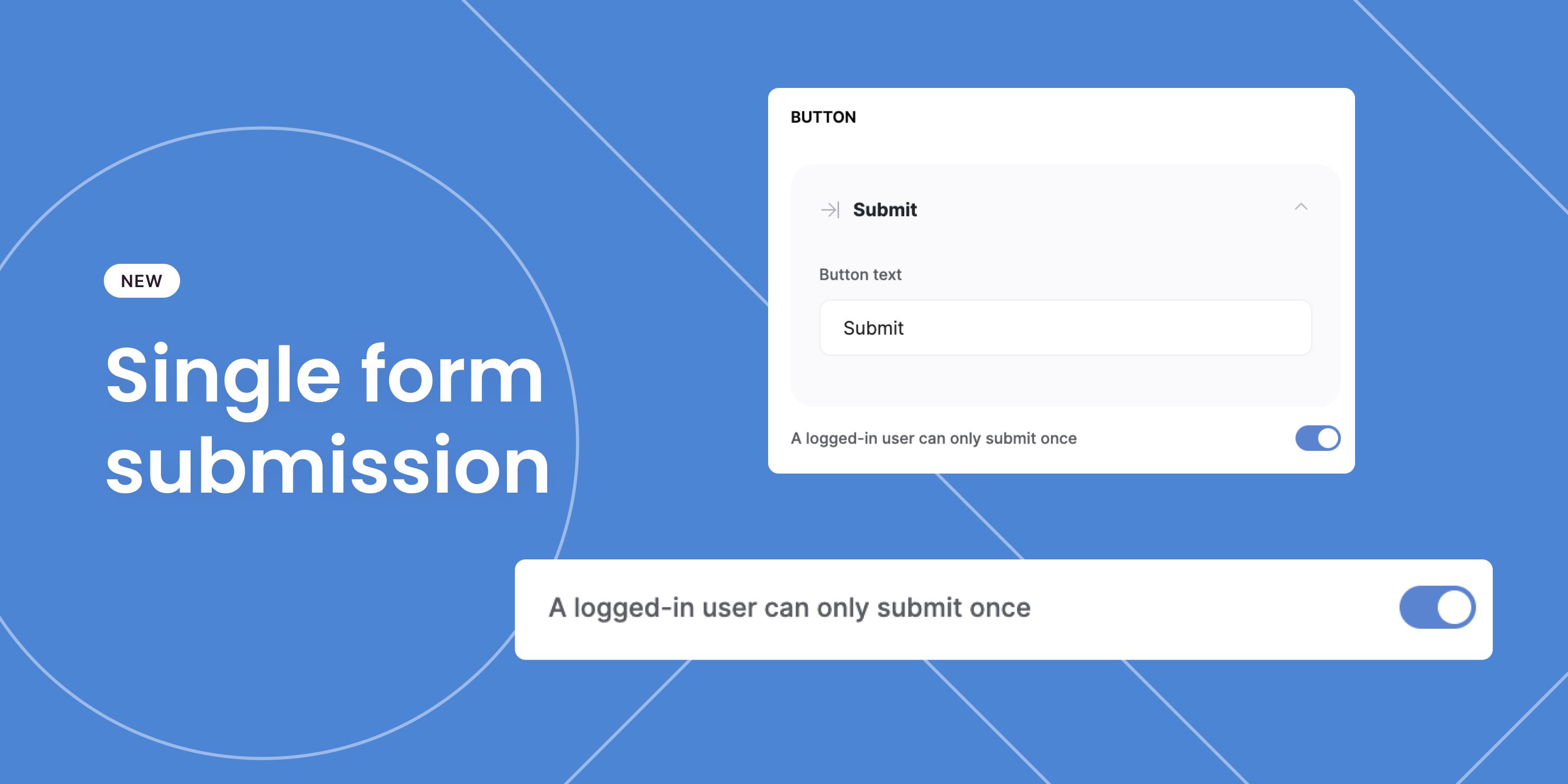 Single form submission per user