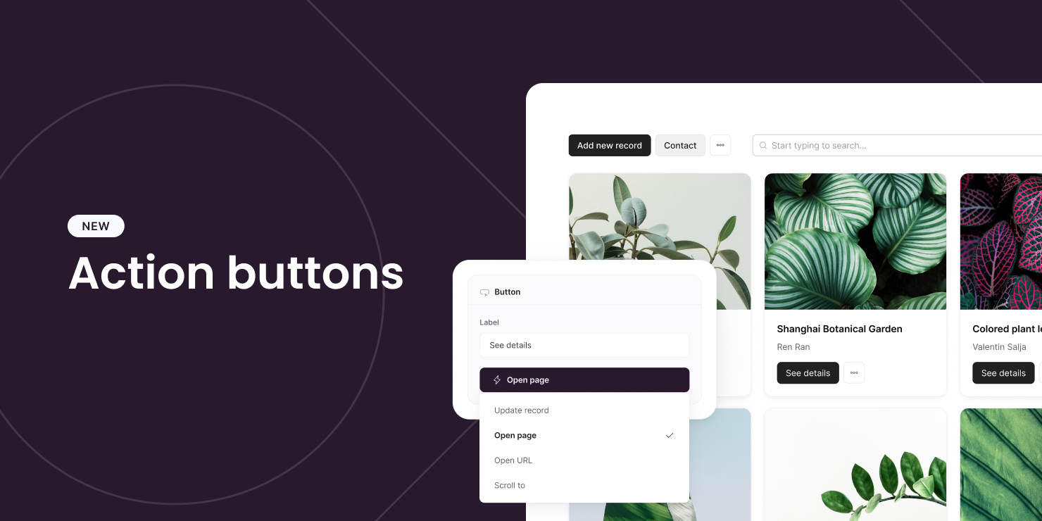 Action Buttons