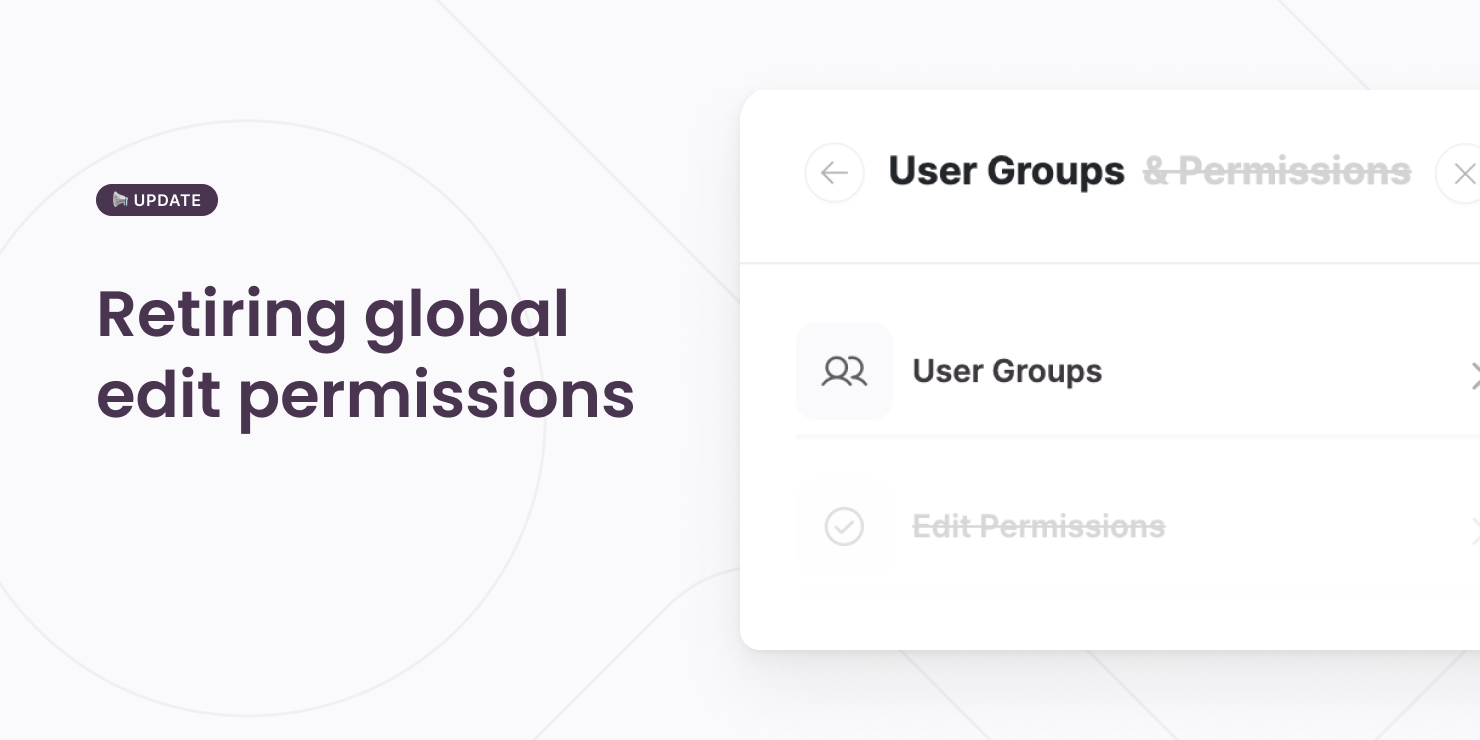 (Global) edit permissions have been retired