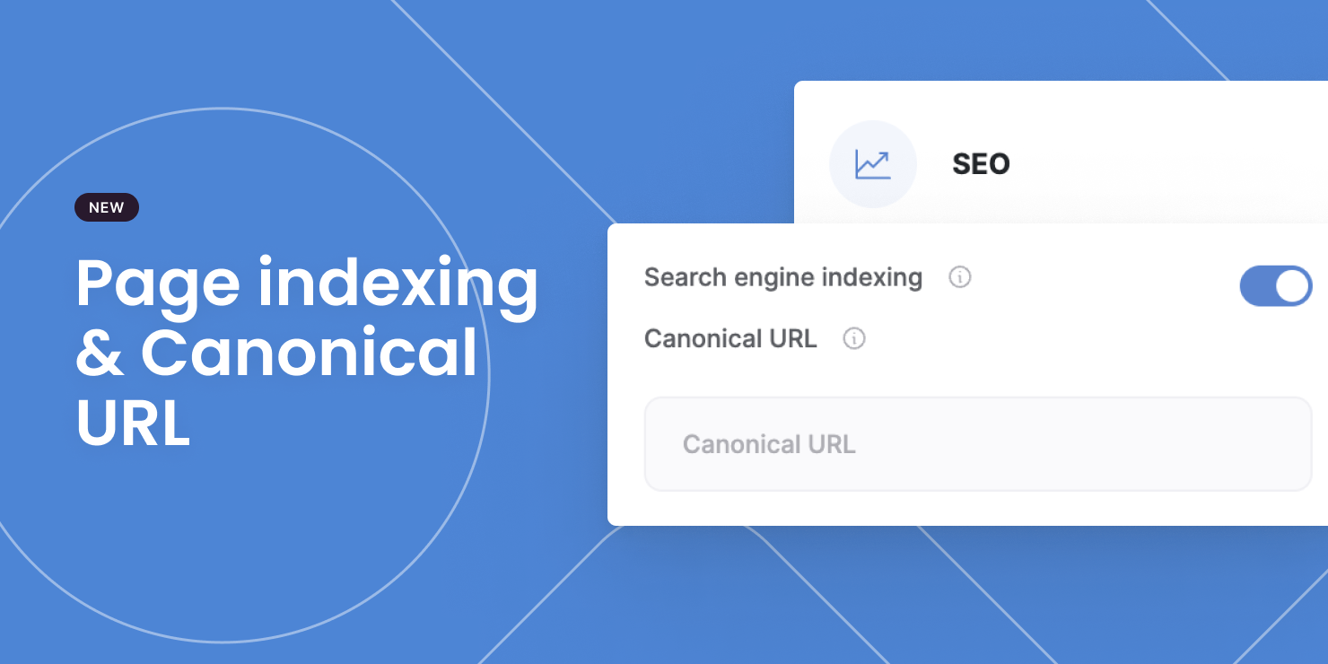 Page indexing and canonical URL settings