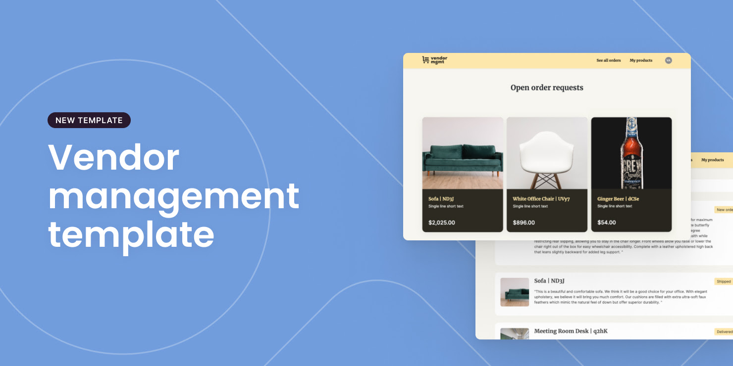 Vendor management template