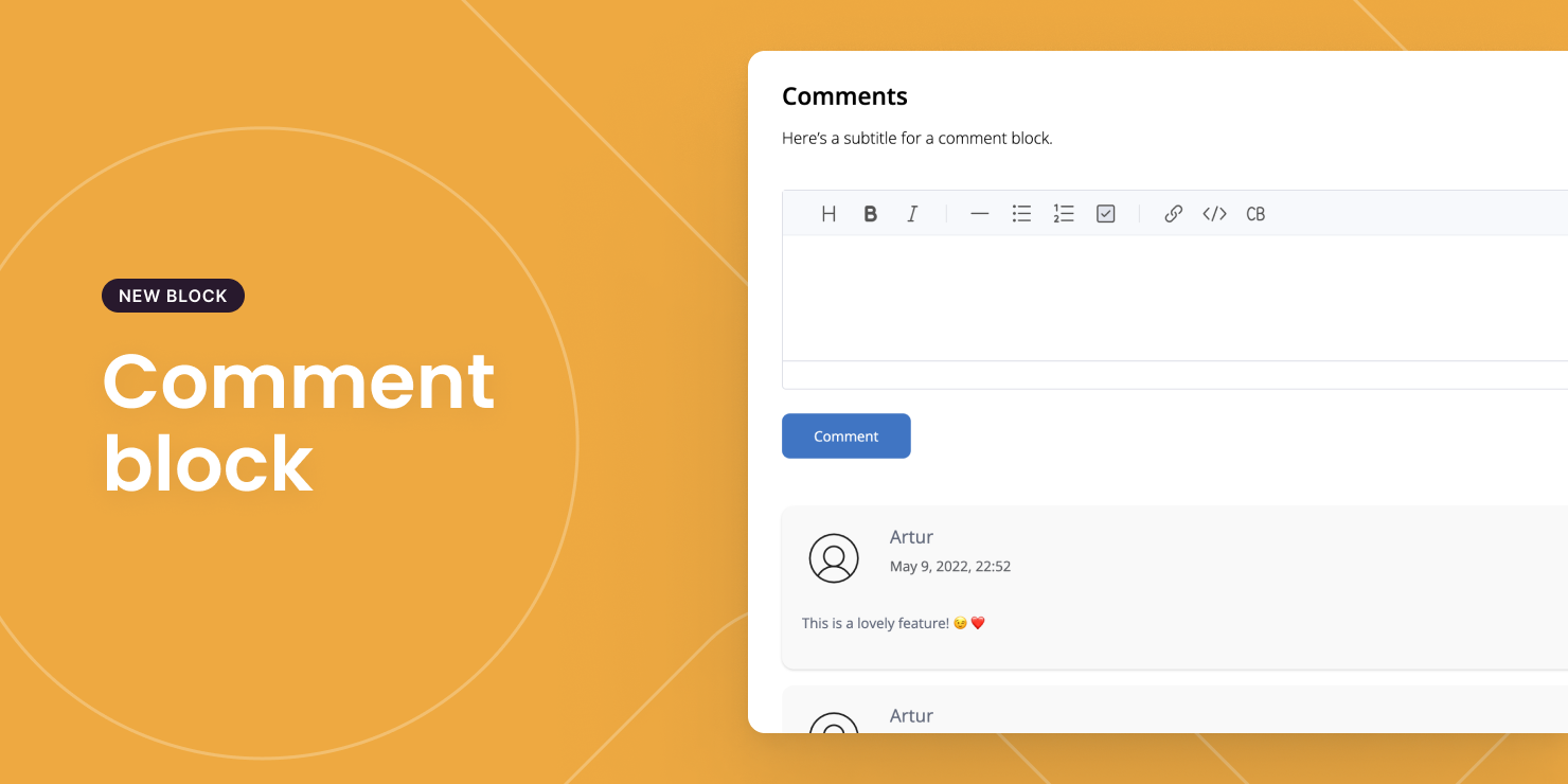 Comment block